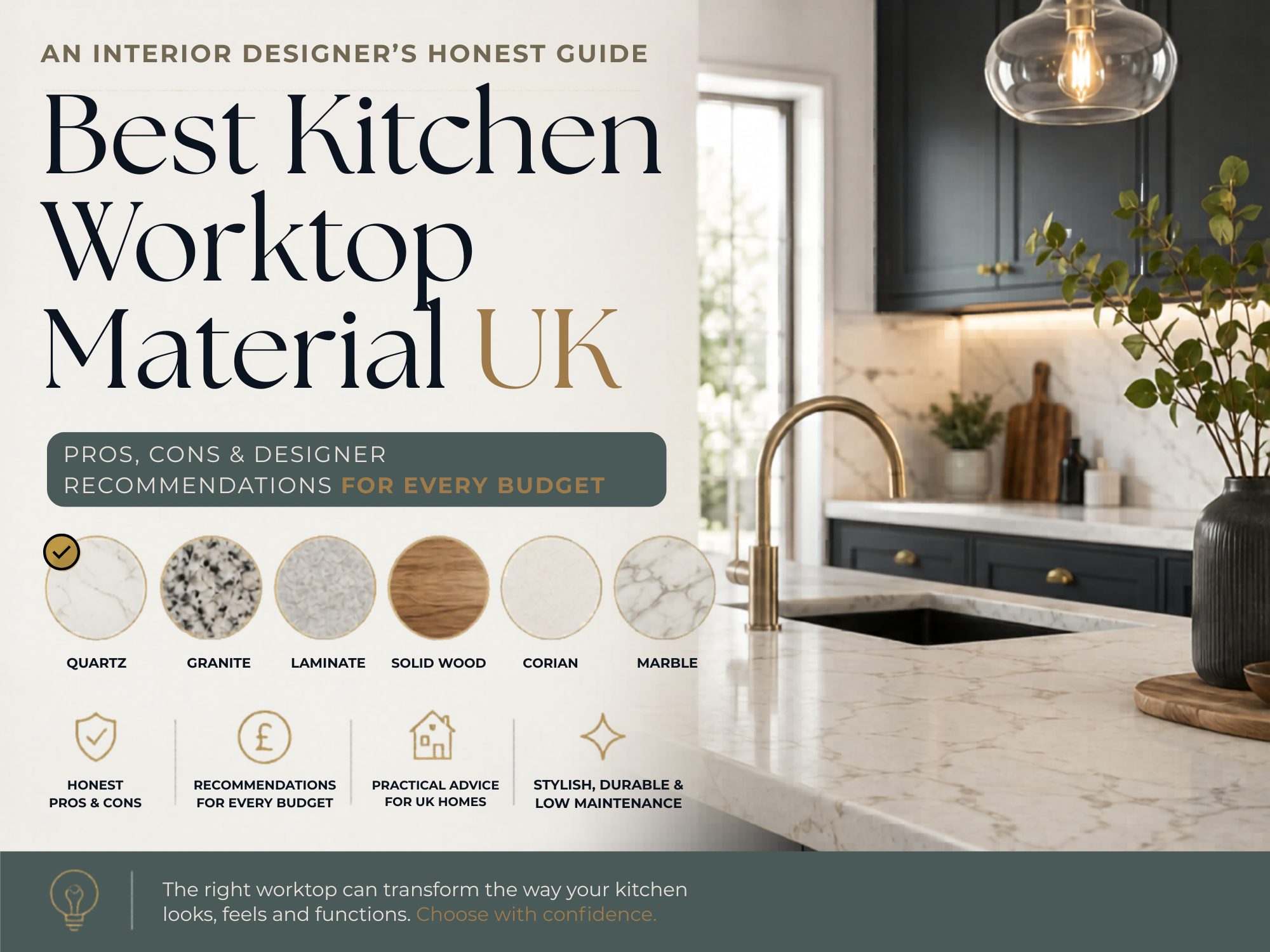 Best Kitchen Worktop Material UK: An Interior Designer's Honest Guide