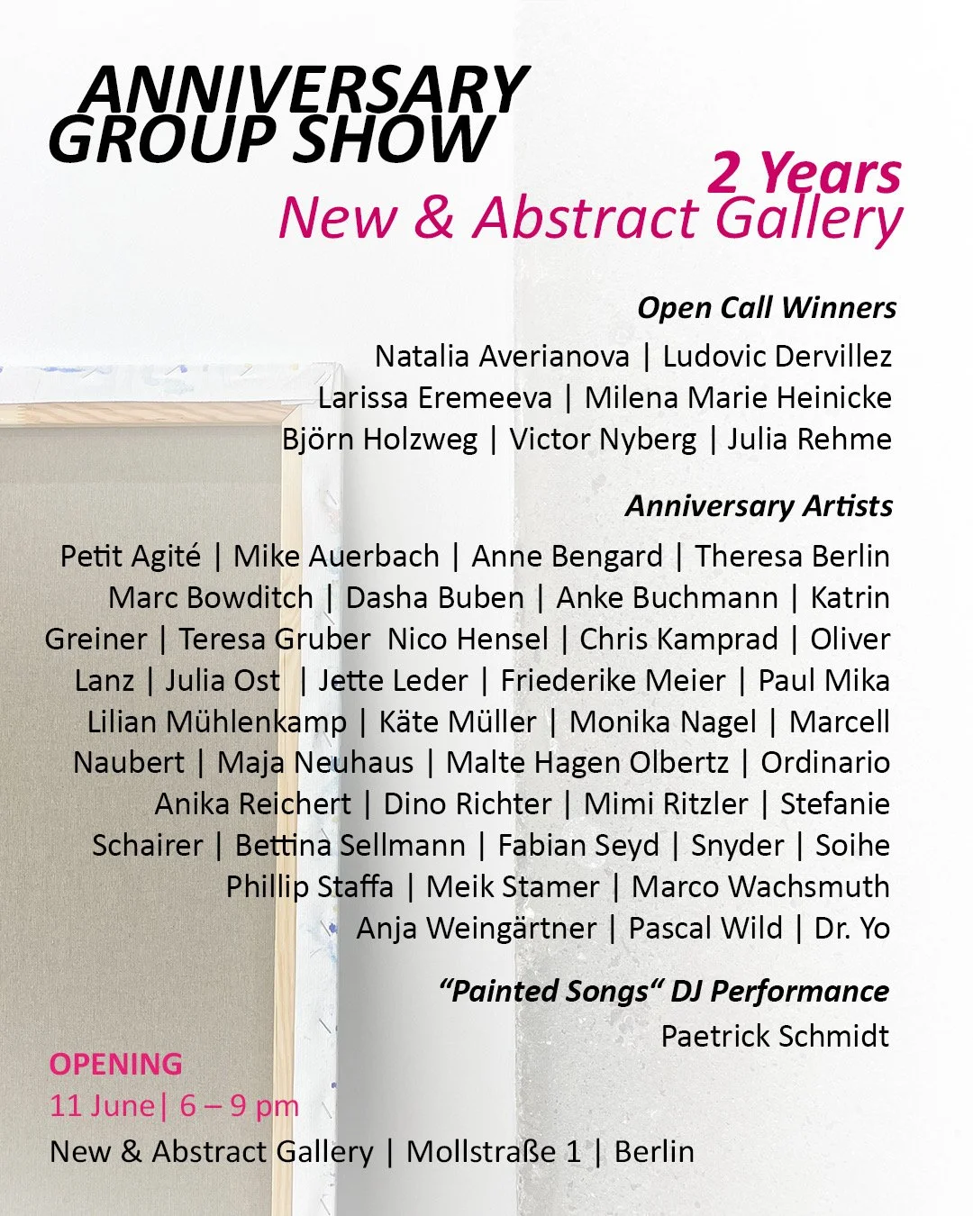 2 year anniversary show @new&abstract