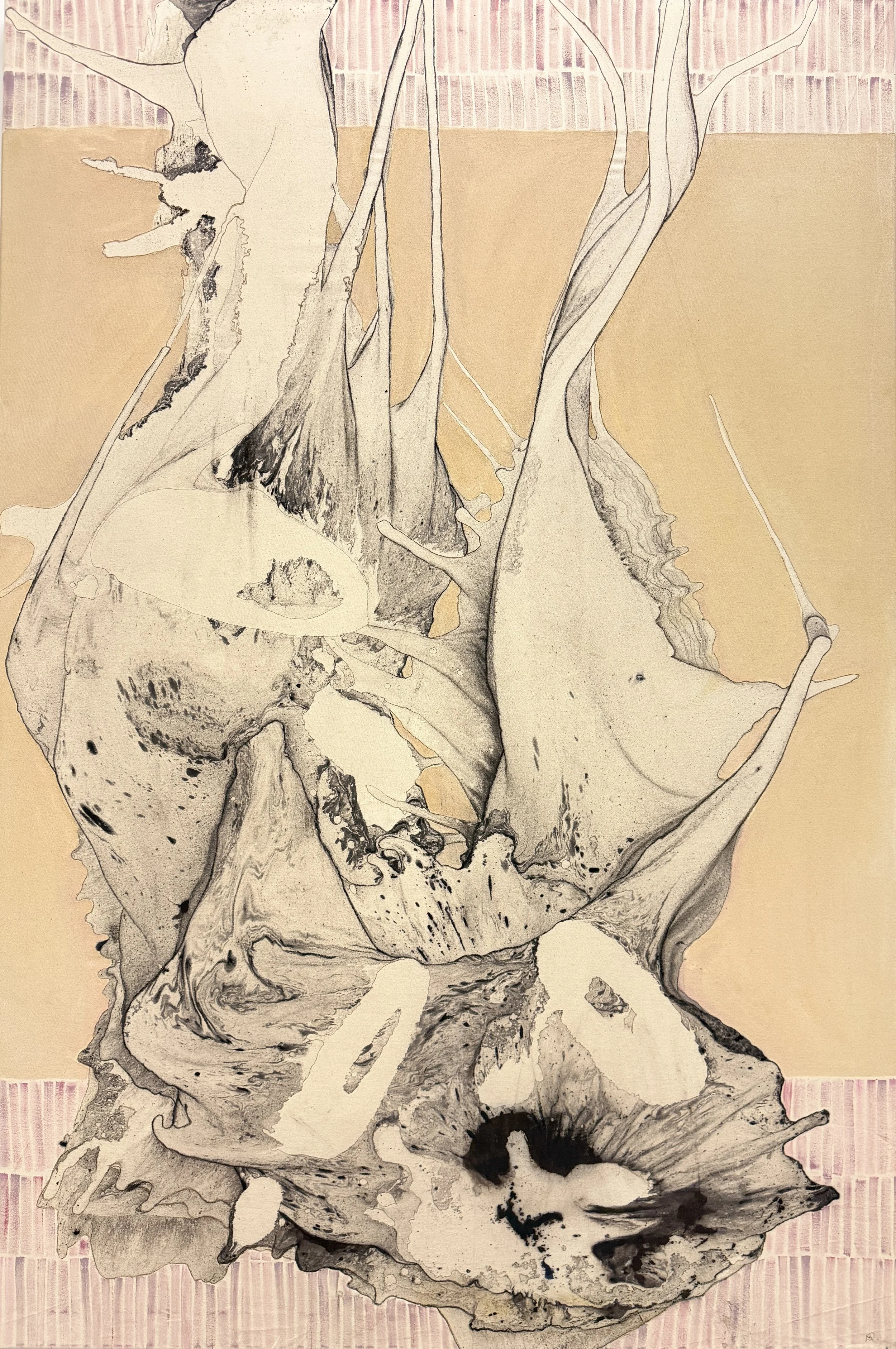 CNK6, mixed media on canvas, 150x100cm