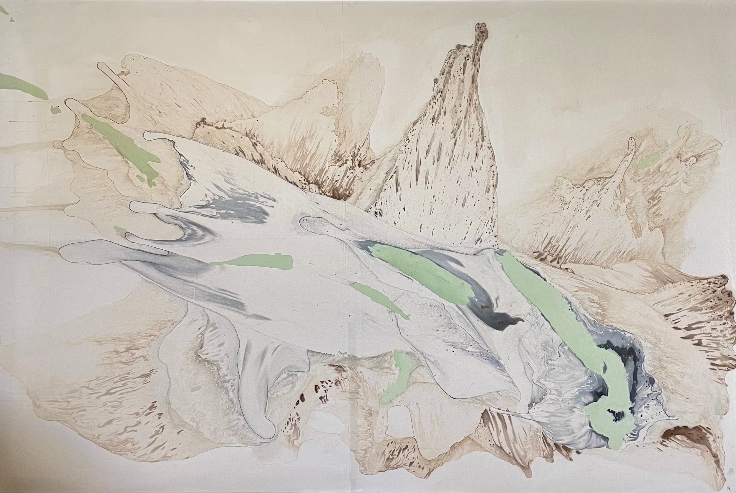 B106, mixed media on canvas, 120x180cm SOLD
