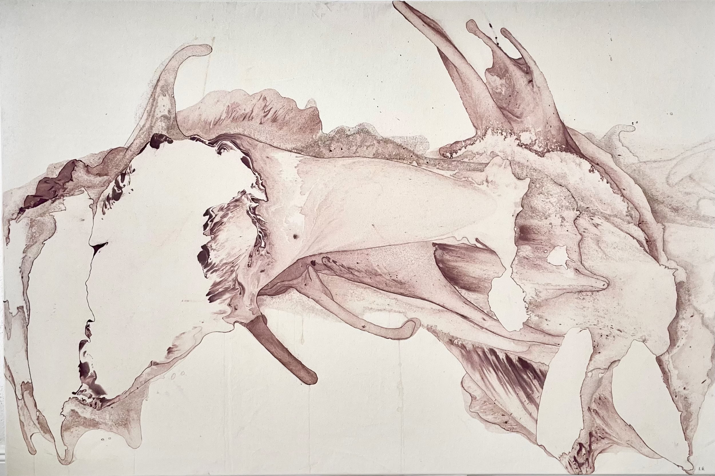 B98, mixed media on canvas, 100x150cm
