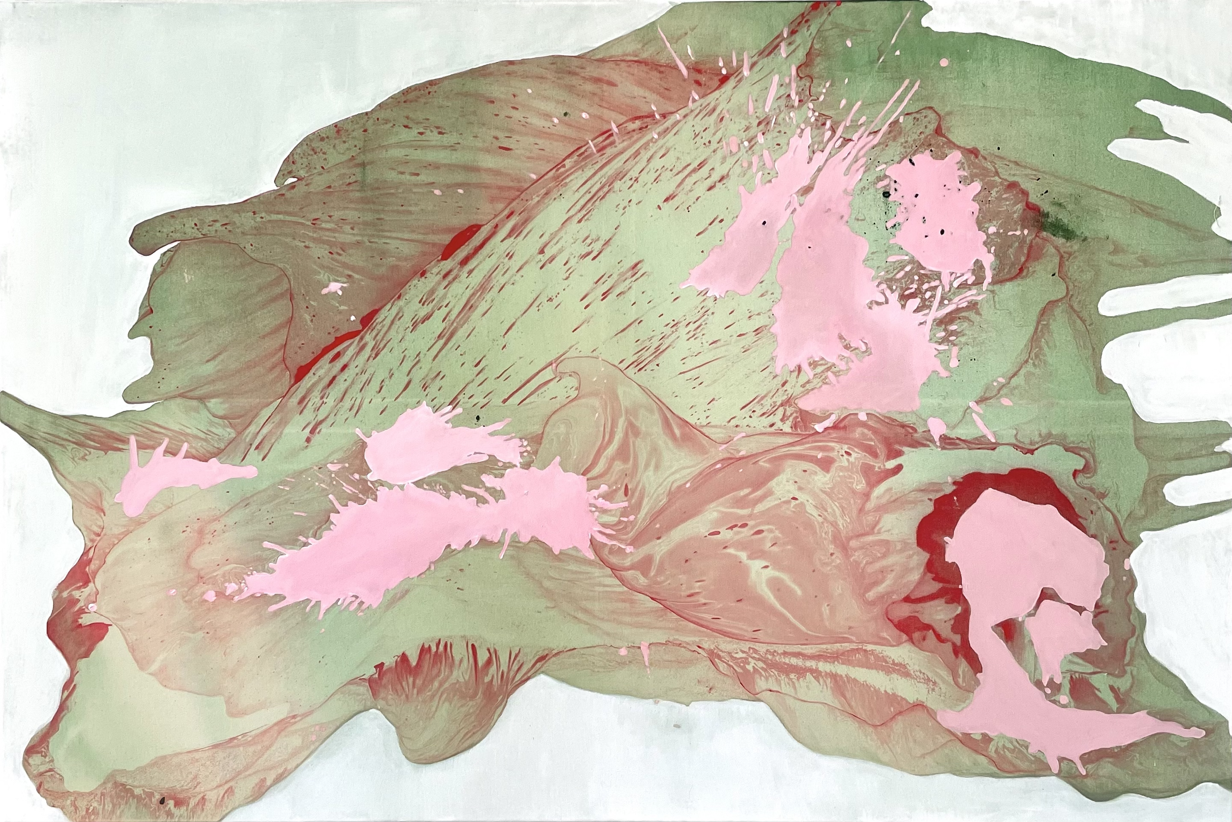 B109 mixed media on canvas, 100x150cm