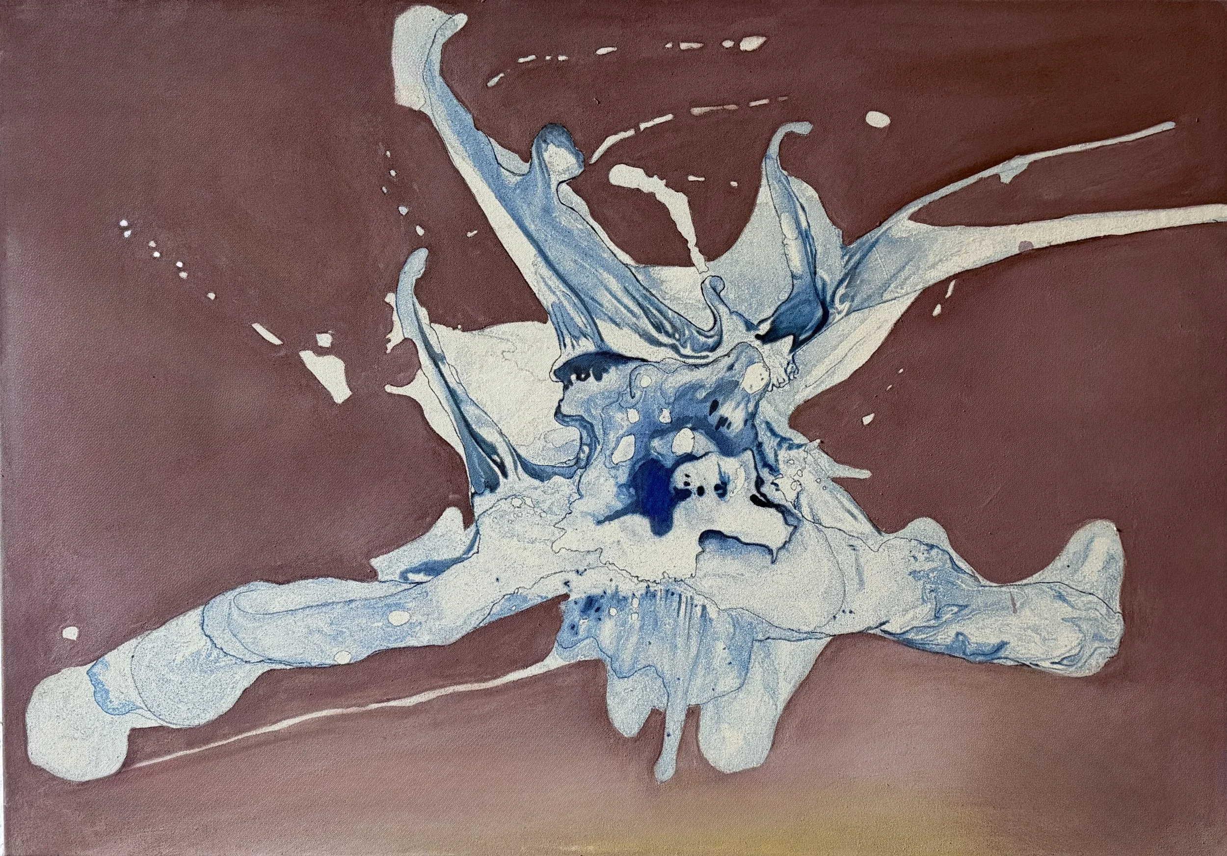 KK121, mixed media on canvas, 70x100cm