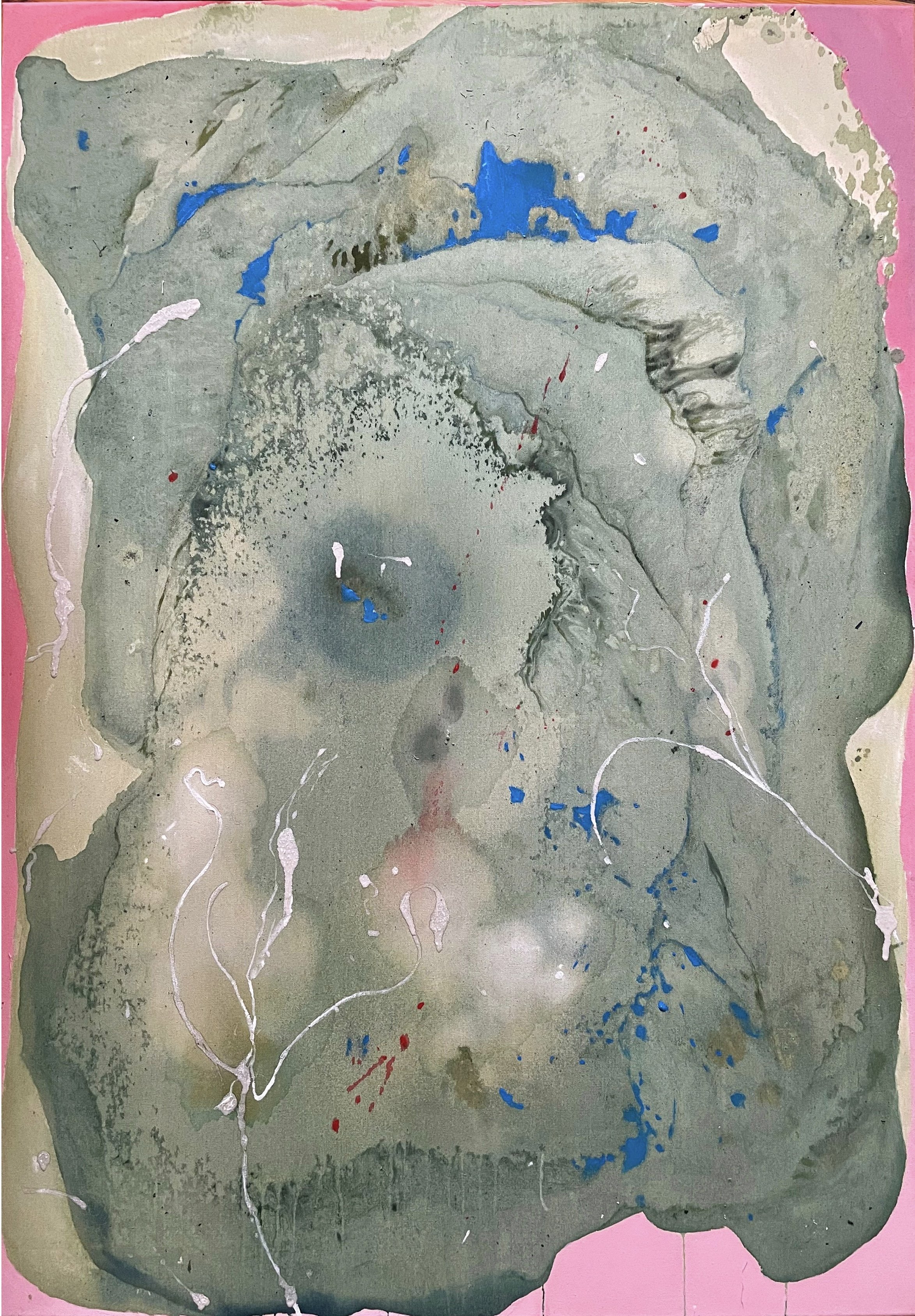 B77, mixed media on canvas, 100x70cm