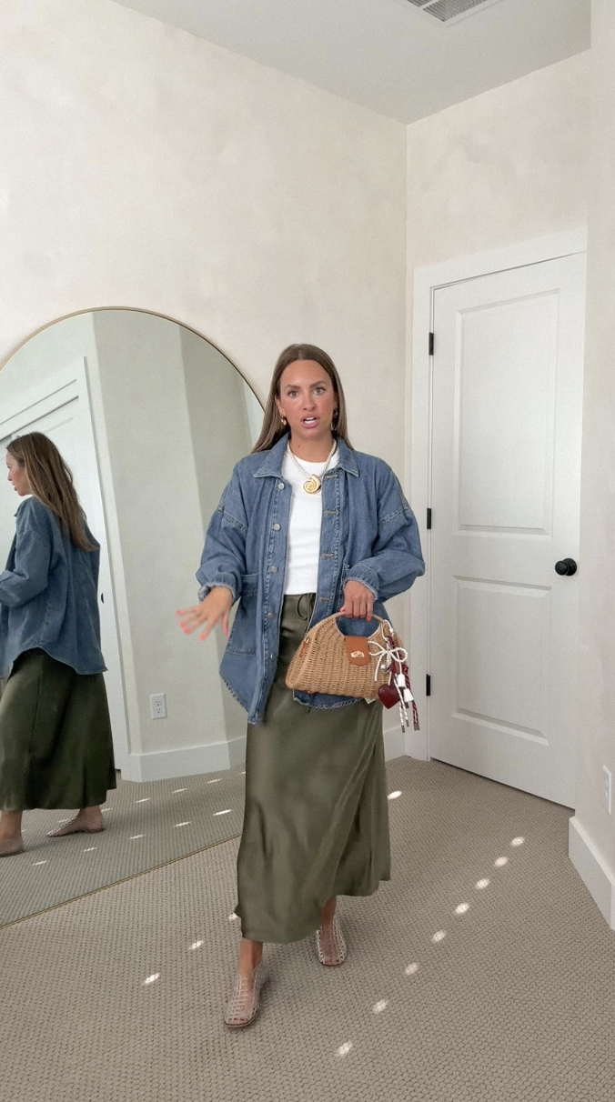 Silk Skirt OOTD