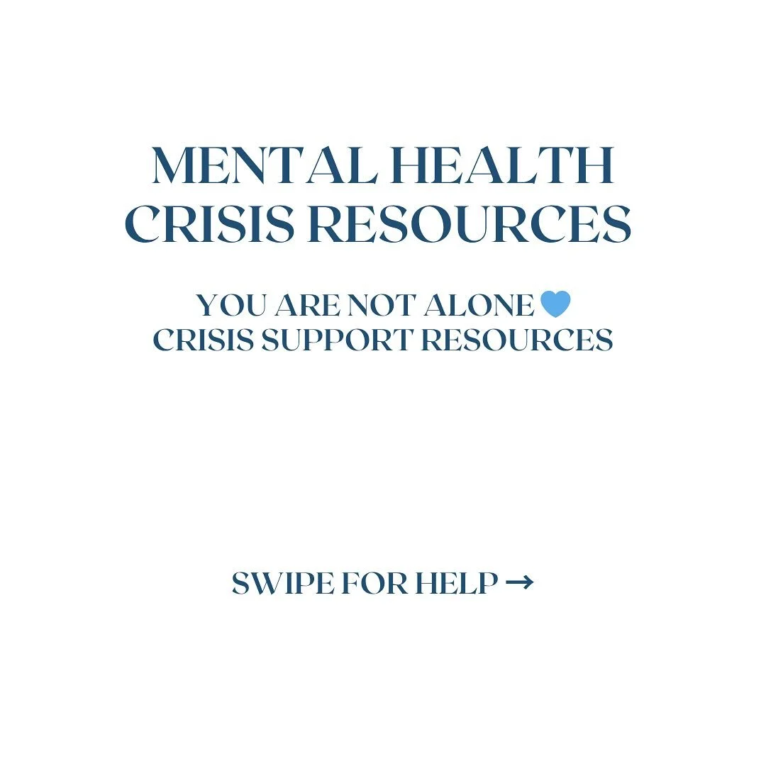 You are not alone 💙 |

If you or someone you love is in crisis, support is just a call or text away. Swipe through for trusted numbers you can reach anytime, day or night.

Save this post &mdash; you never know when it could help.