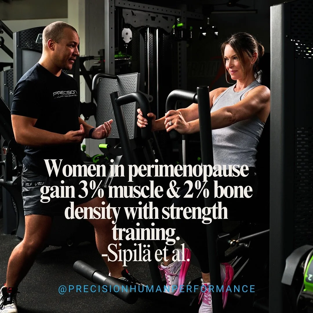 Women ➡️ Exercise is your medicine!

Women going through perimenopause can gain up to 3% muscle mass and 2% bone density through consistent strength training💪🦴
Strength training isn&rsquo;t just about fitness&mdash;it&rsquo;s about supporting your 