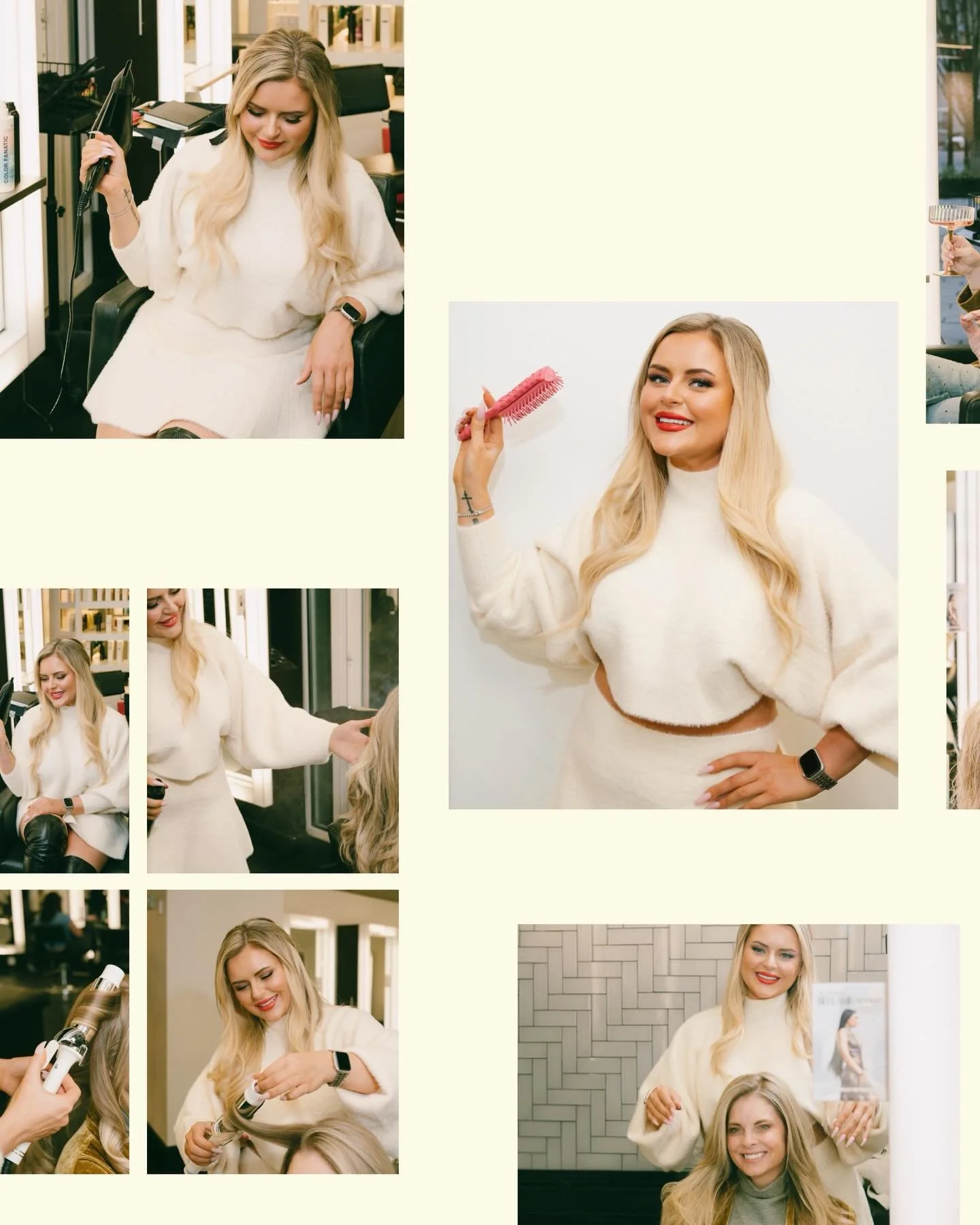 We shoot any and all brands! This one was so fun!! We love to bring a uniqueness to every brand shoot we do and loved how these turned out for @victorias_color_madness @bobsteelesalon ✂️🎀✨