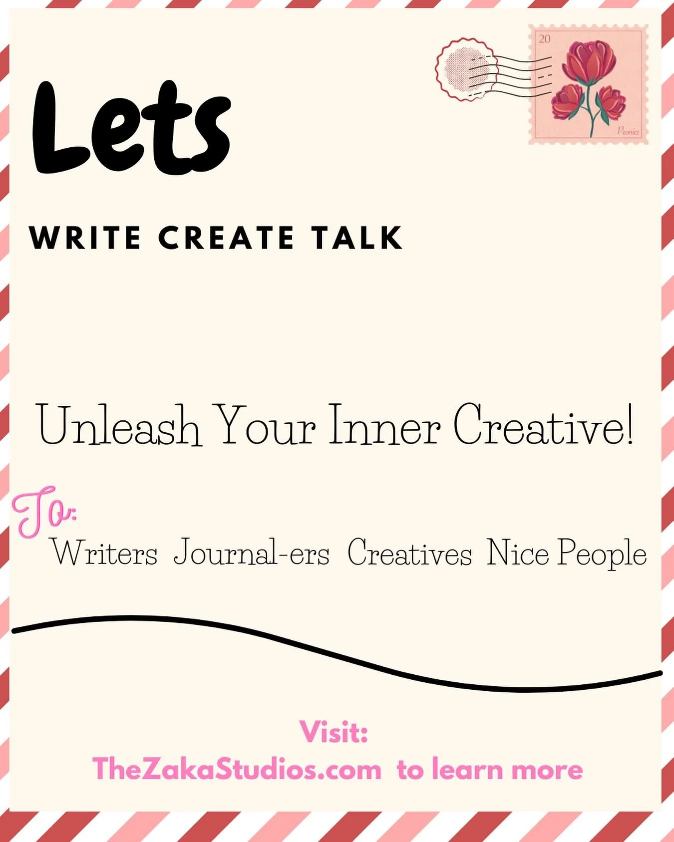 Hi all visit my website to learn more about my new creative community!