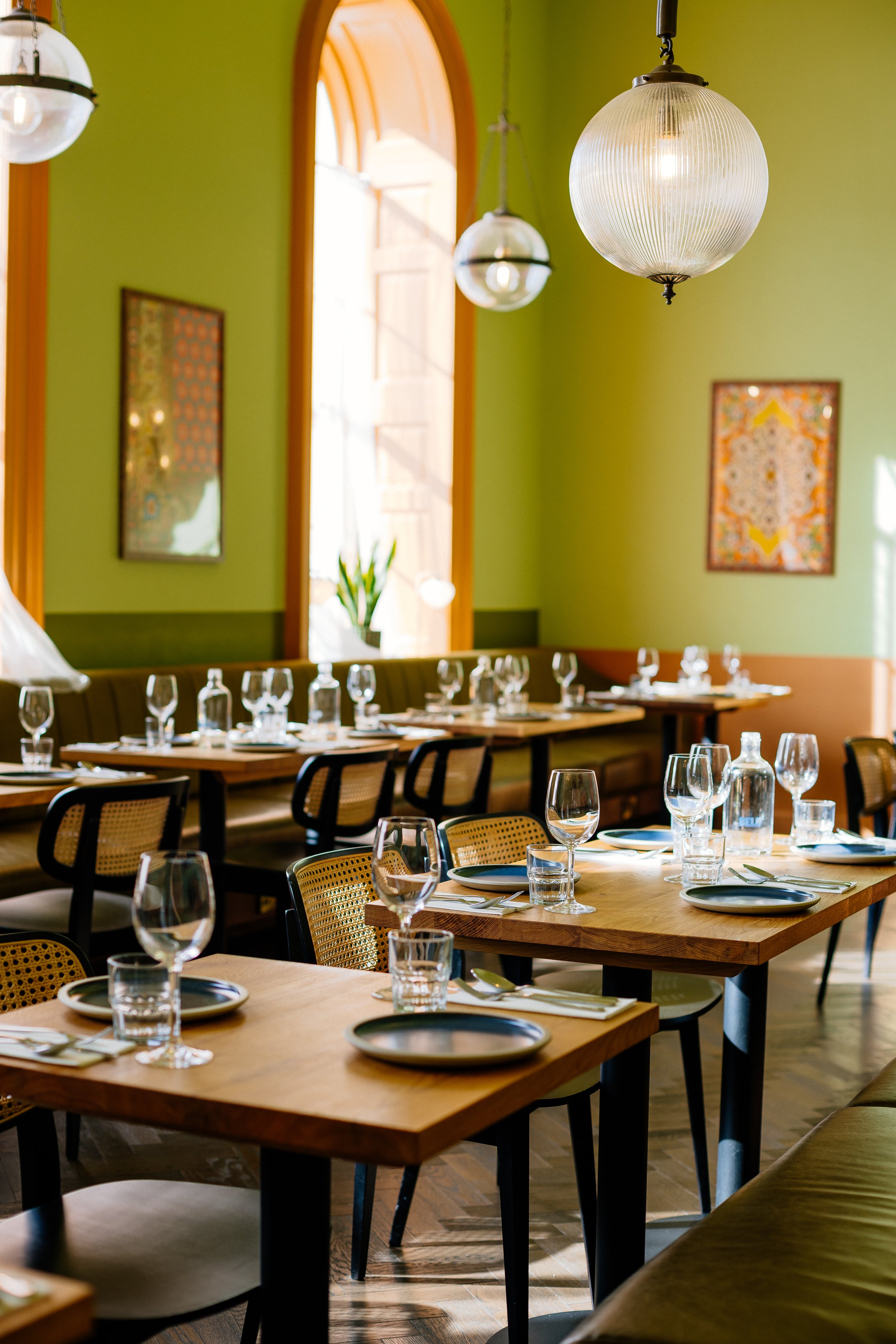 Intimate private dining setting in the Salamlik at Aram, Somerset House, London