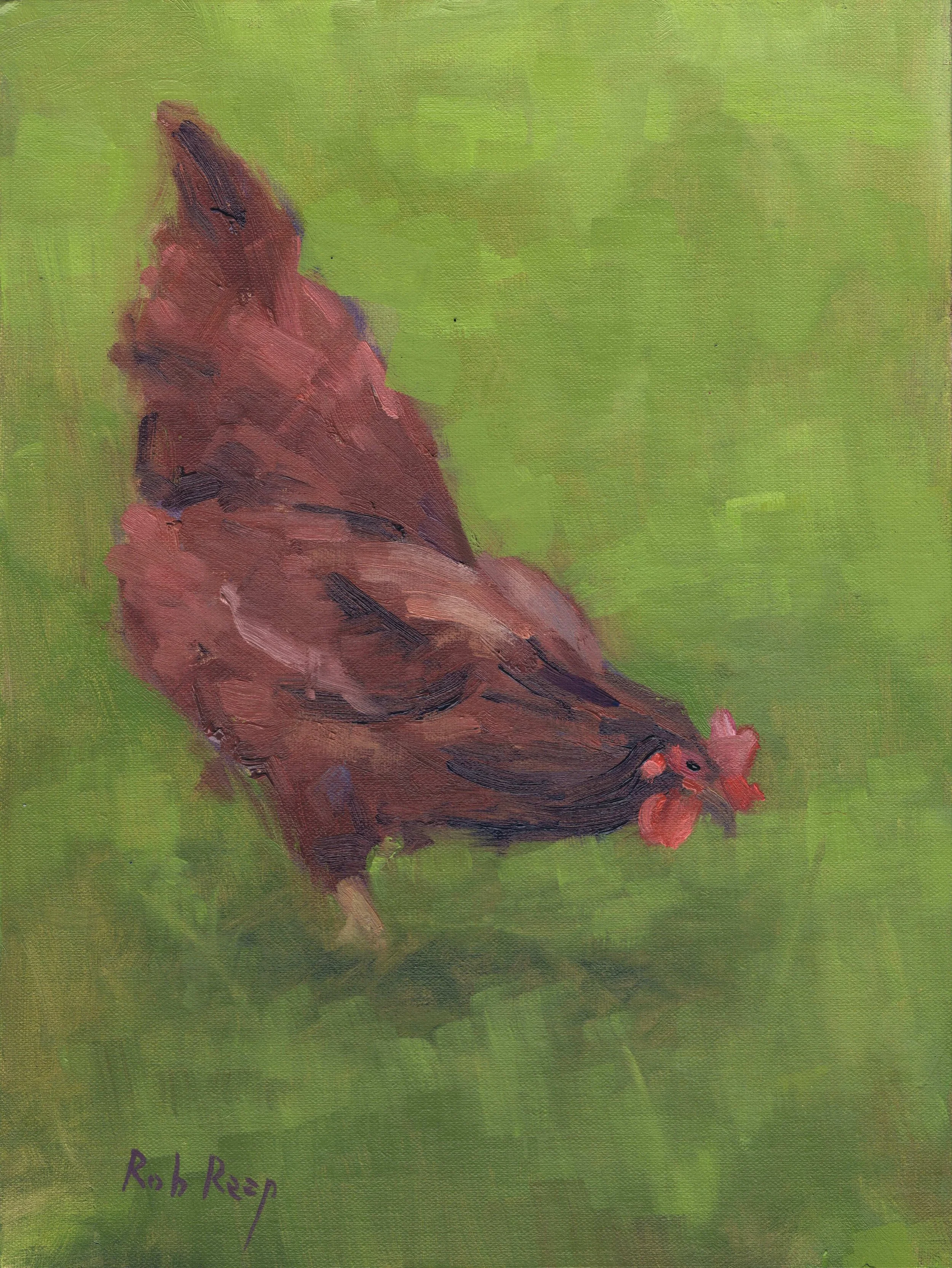 Pasture Wanderer - 9x12 oil on linen panel- Sold to Private Collection