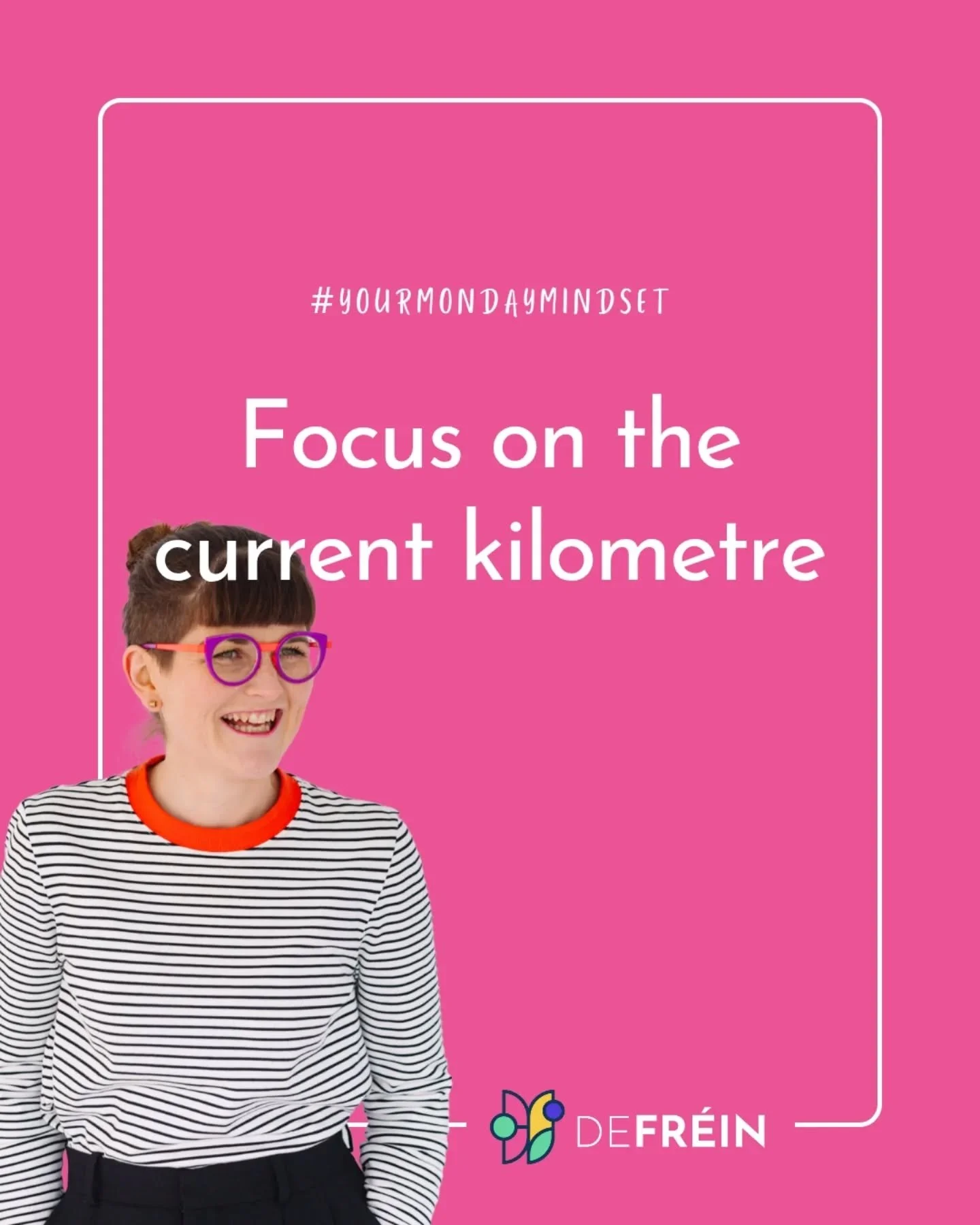 Whenever I&rsquo;m doing a running race, I switch my watch face to 'current lap pace'. It shows me how fast I&rsquo;m running in that kilometre, helping me stay present in that km and avoid spiraling about the distance still ahead - especially in lon