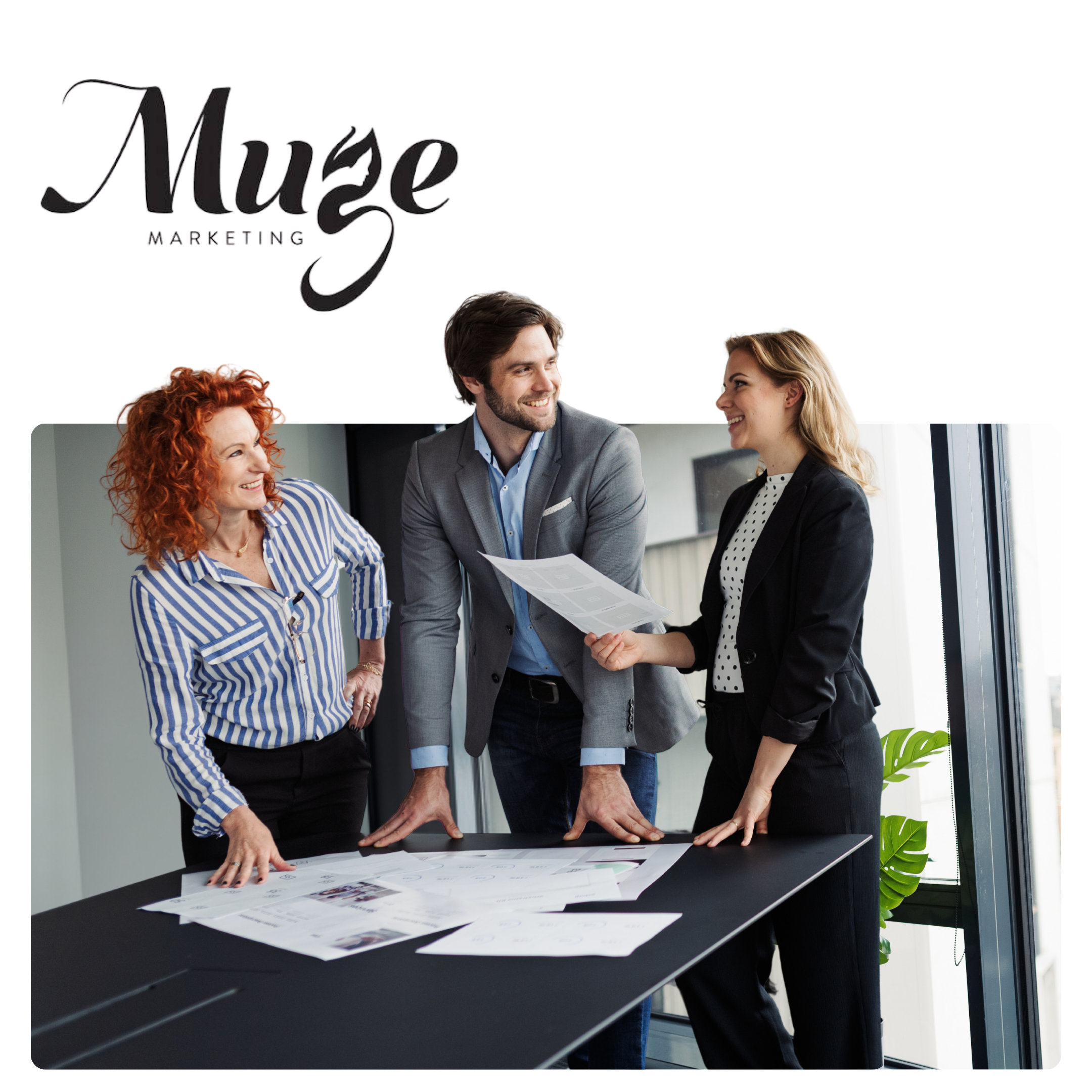 Marketing team in meeting session