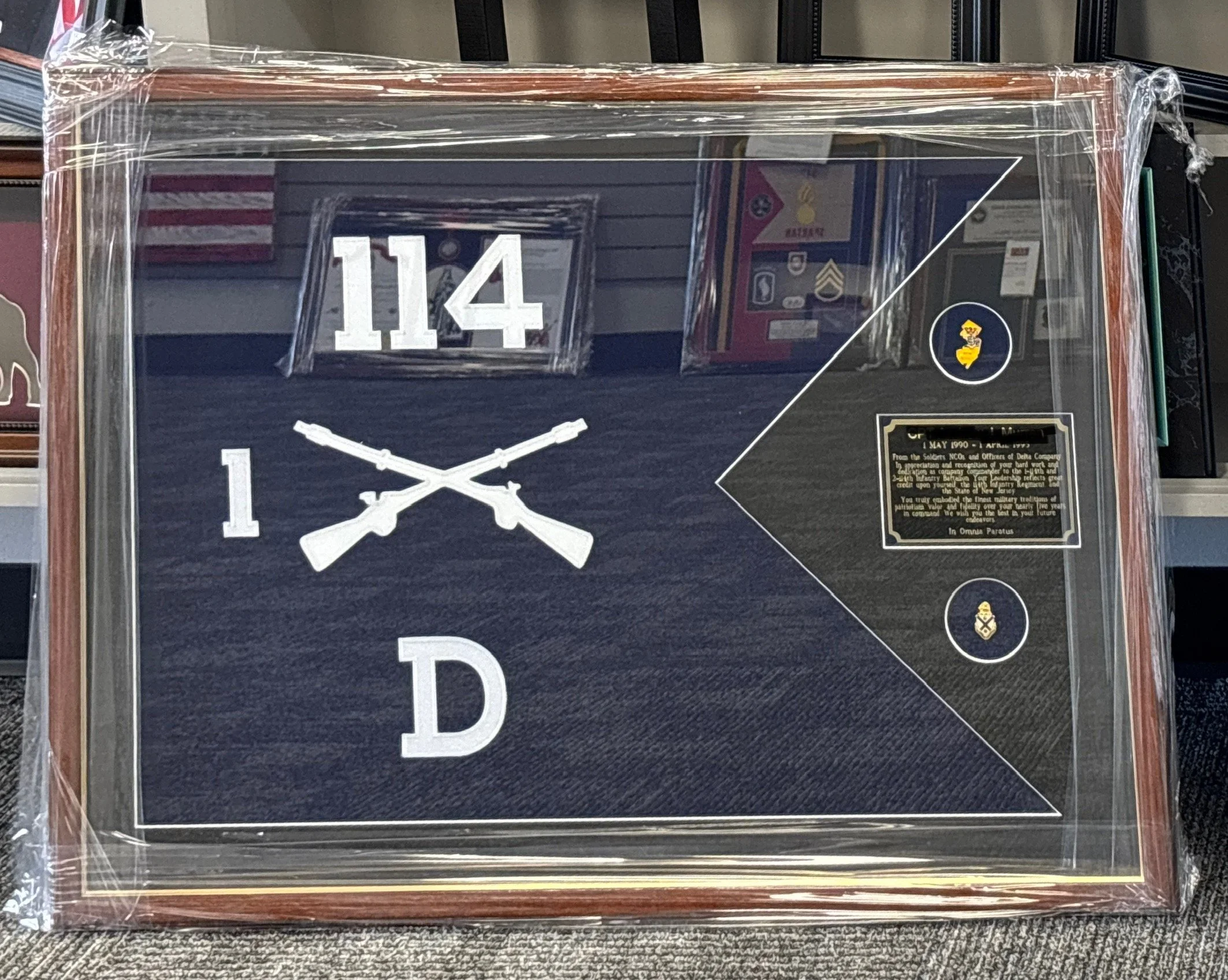 Embroidered Guidon (D 1-114 IN).JPG
