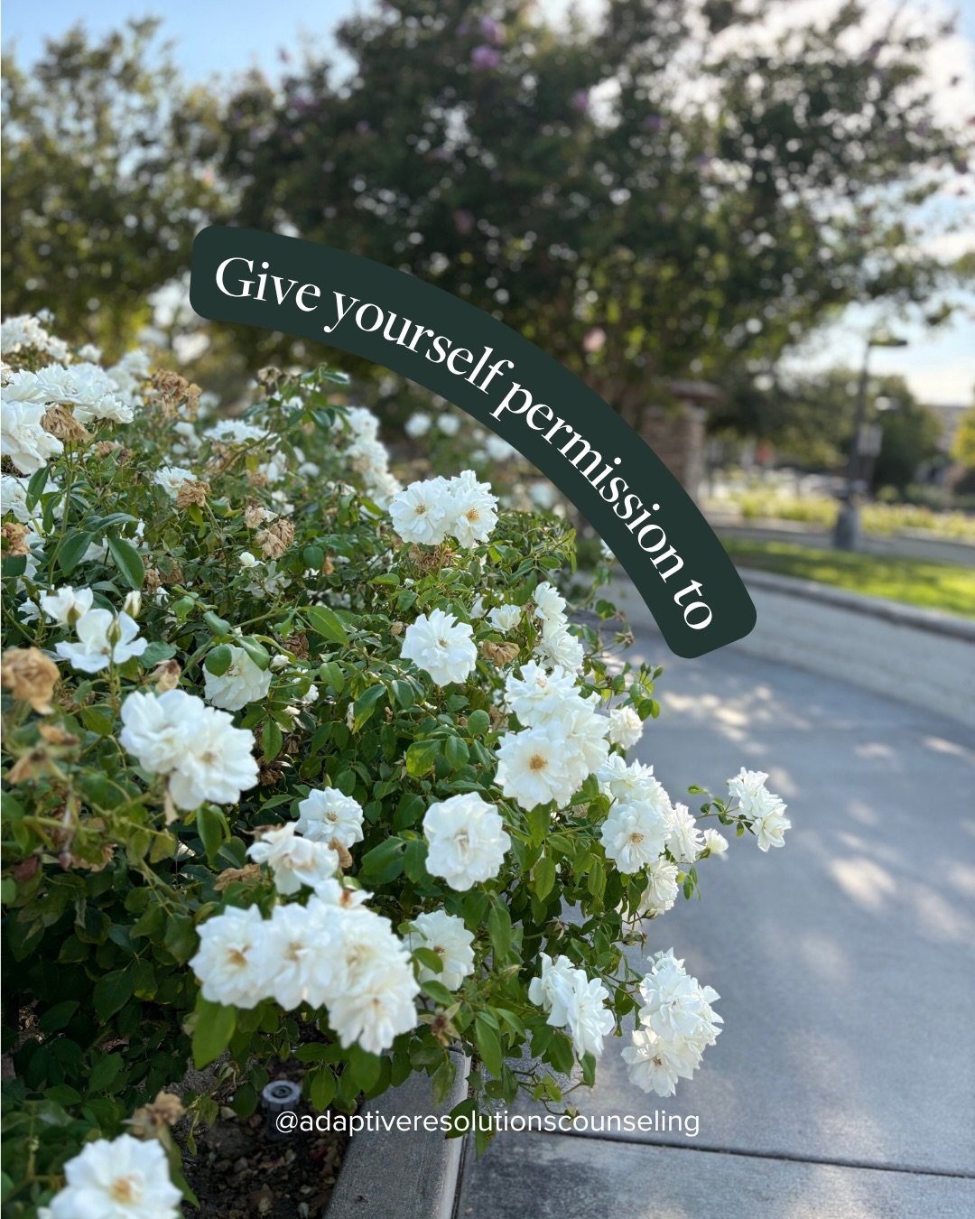 Giving yourself permission is part of the work. Consider this your reminder ✨