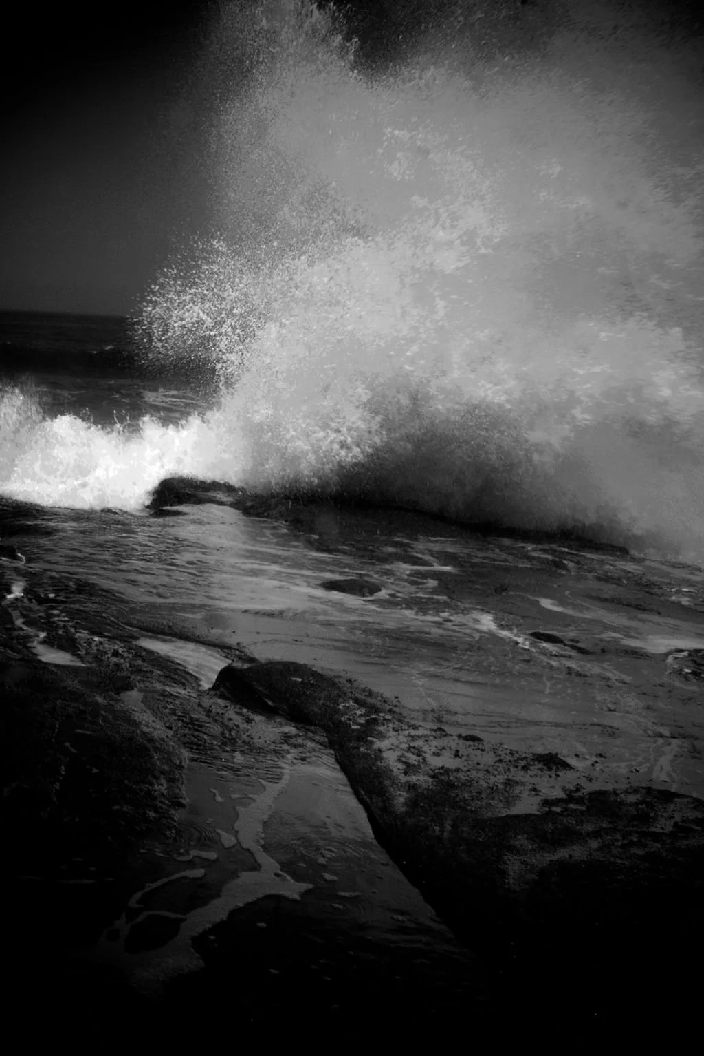 Up Against the Eroding Block  |  sizes LG: 20" x 30"  •  SM: 10" x  15"