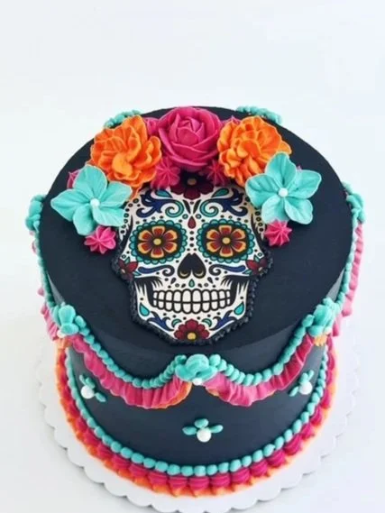 Dia De Los Muertos Floral Cake Decorating Class in Murrieta CA