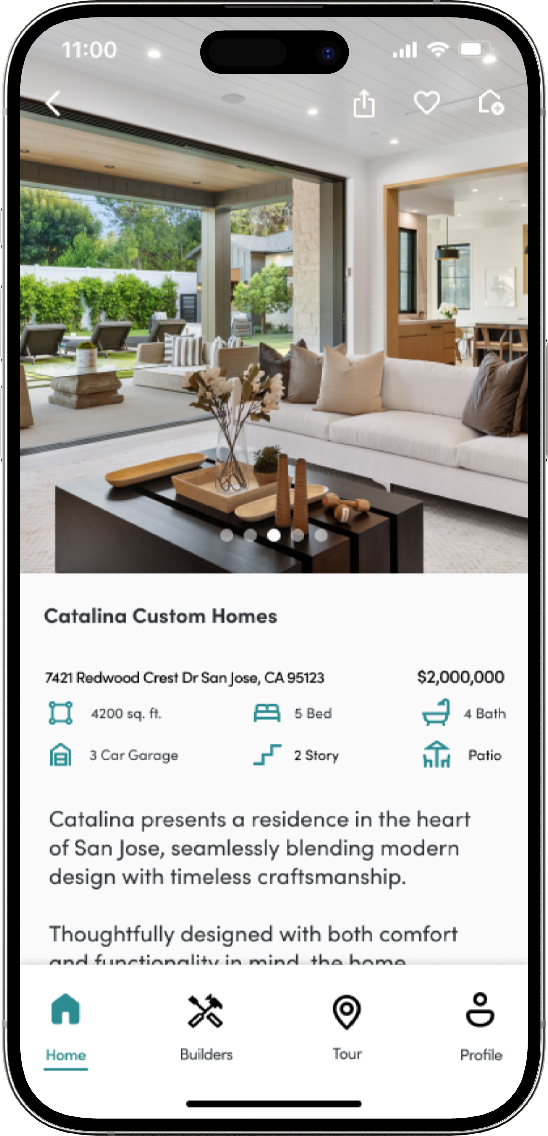 HomeTour home listing mobile mockup