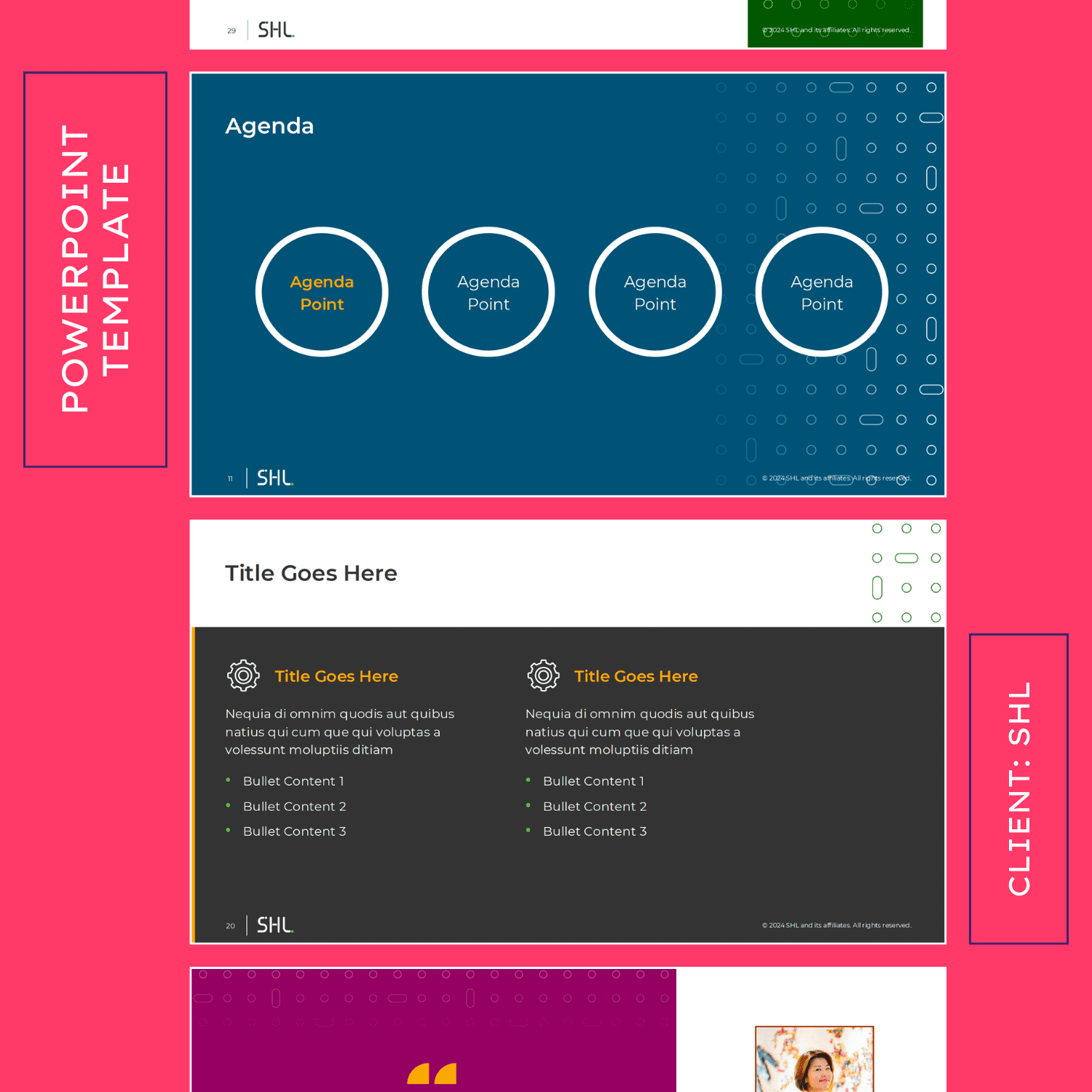PowerPoint template design project page thumbnail
