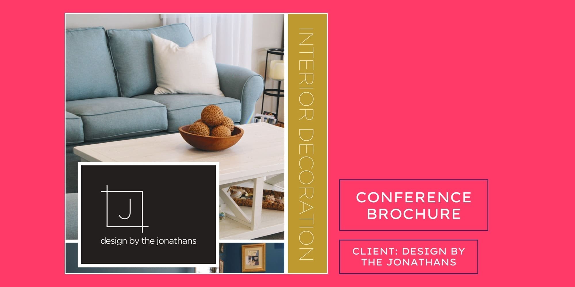 Interior design brochure project banner