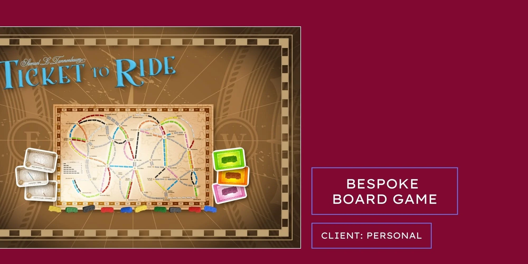 Ticket to Ride Customized Board Game