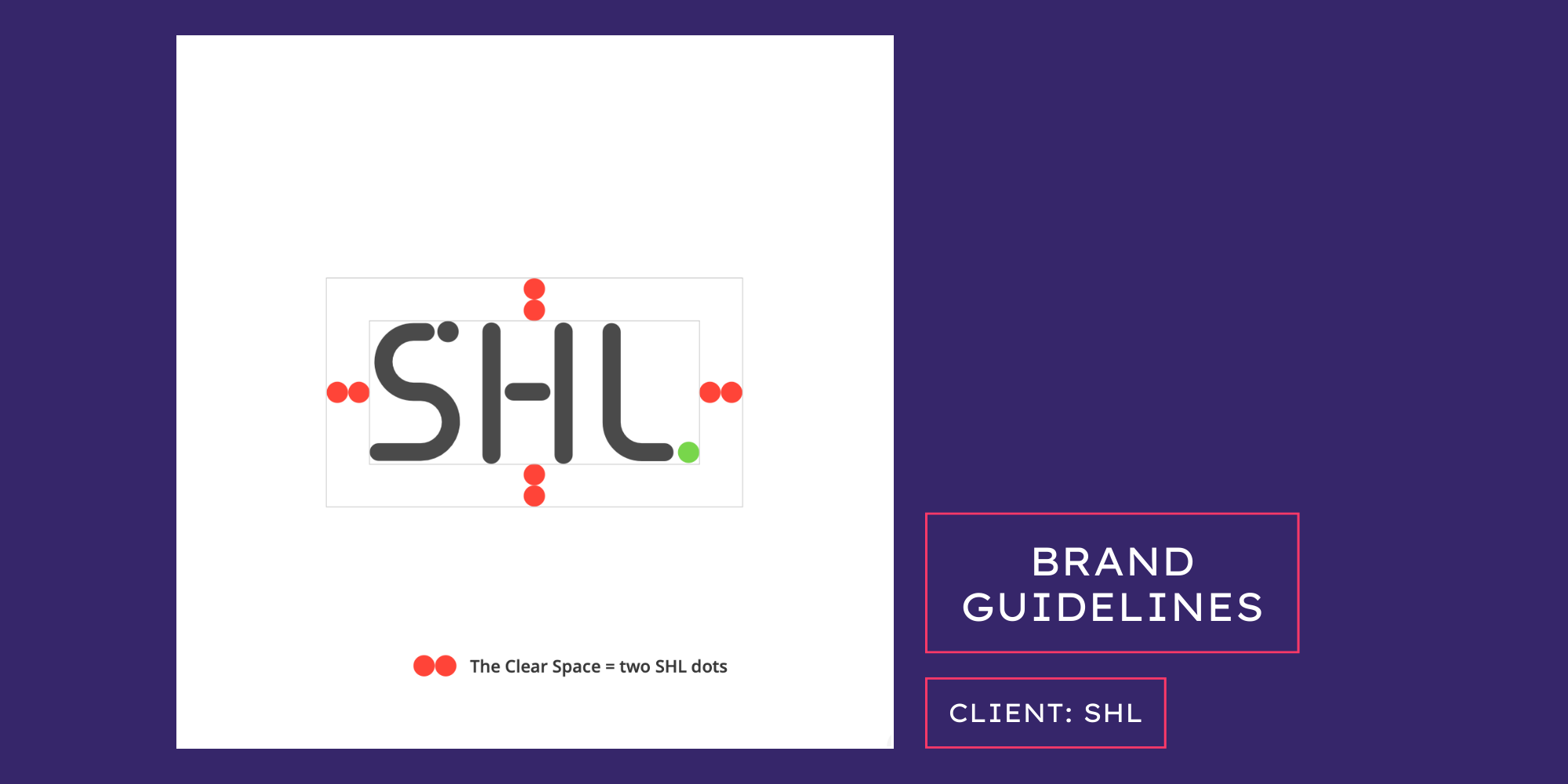 SHL brand guidelines project banner