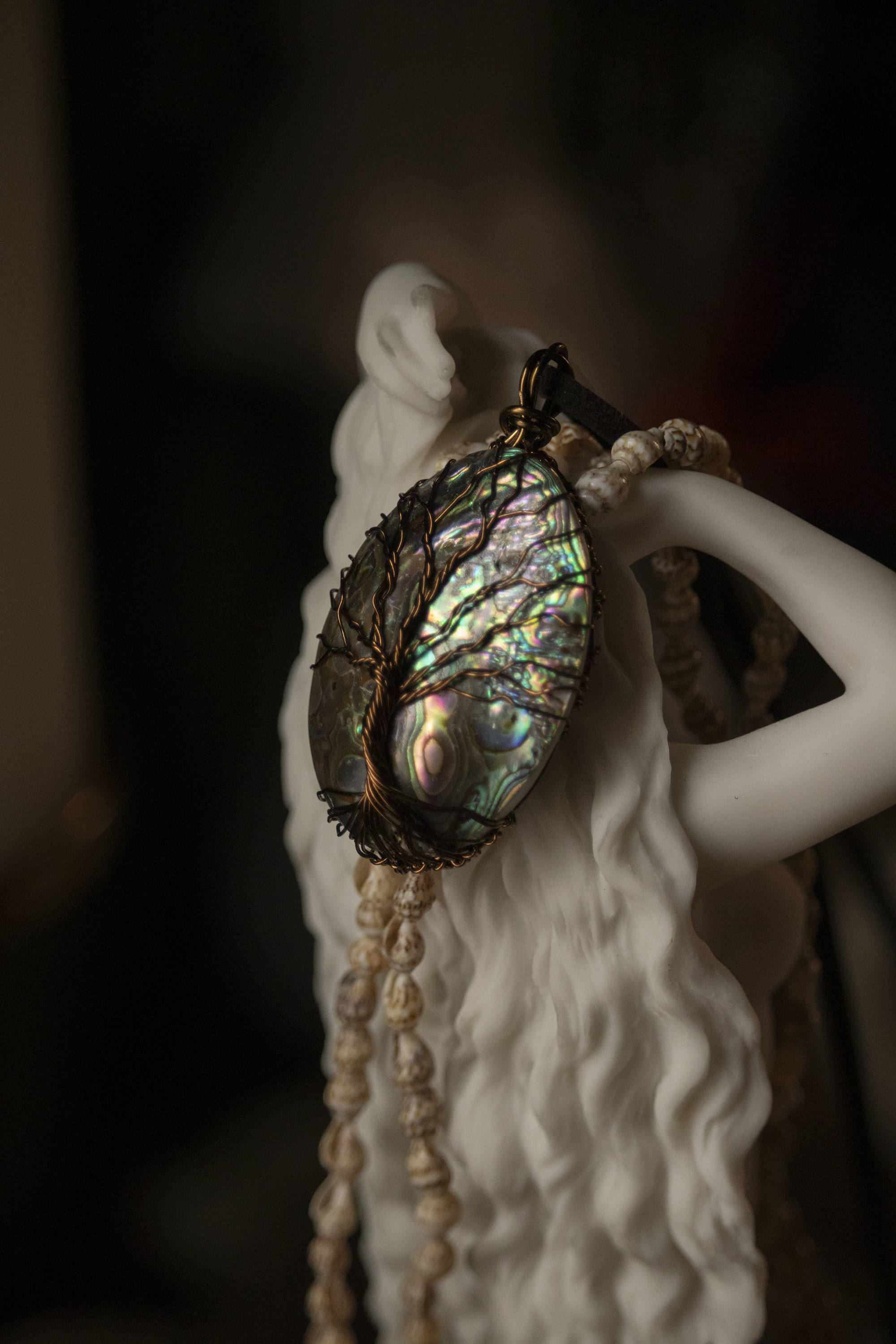 Tree of Life Abalone Necklace