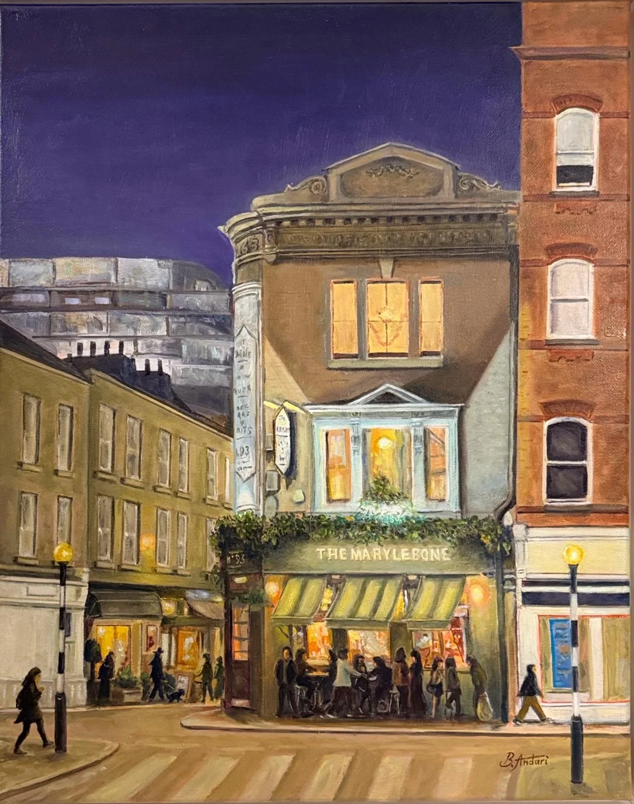 A Night At The Pub  ( oil painting 40x50cm)