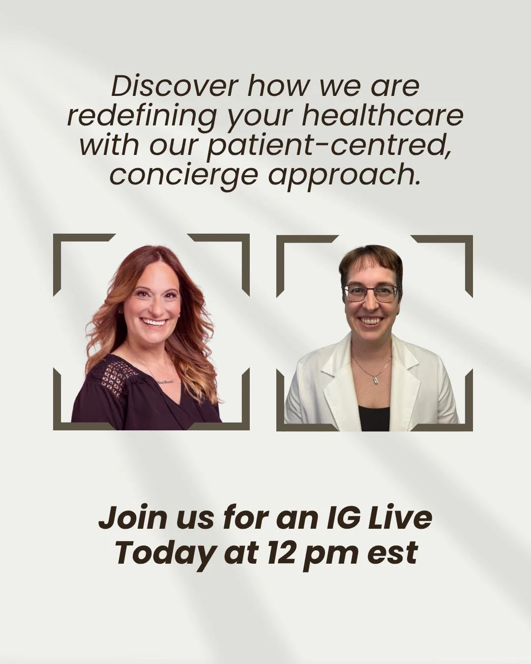 ✨ Today&rsquo;s the day! ✨ 

Join us LIVE on Instagram at 12pm EST with @fityourstyle 💫 We&rsquo;ll be diving into how Quest 4 Health is redefining healthcare with our patient-centered, concierge approach.

Don&rsquo;t miss this chance to learn, con
