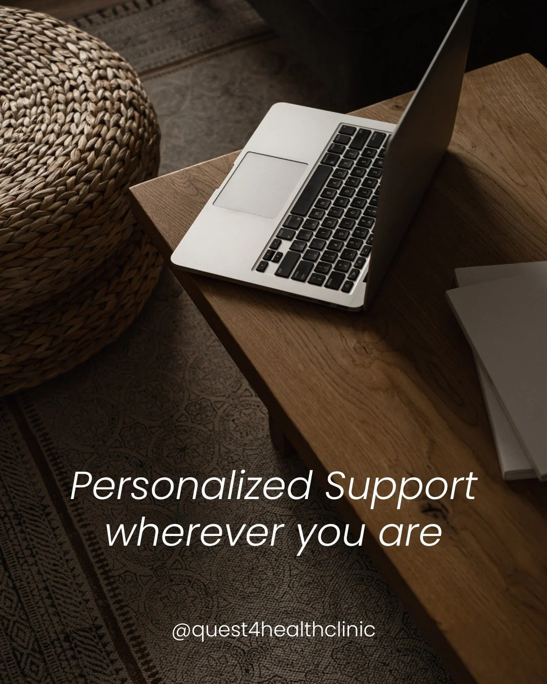 Your health. Your schedule. Your support system.

At @Quest4HealthClinic, our concierge care model means personalized guidance wherever you are &mdash; with thoughtful, ongoing support designed around your unique needs and goals.

Because your care s