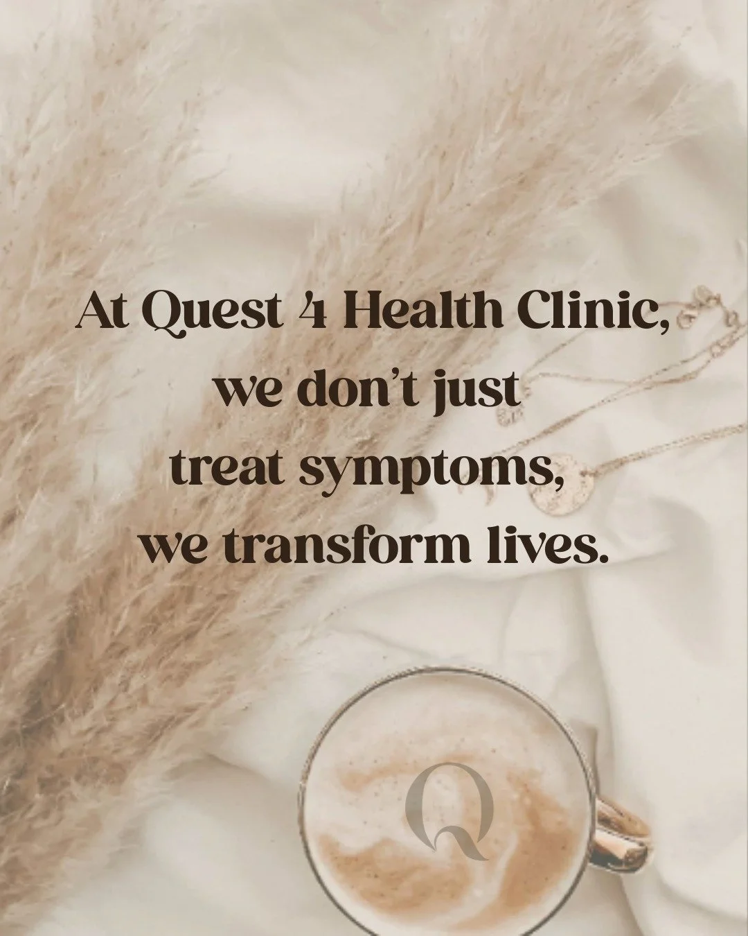 At Quest 4 Health Clinic, we don&rsquo;t just treat symptoms.

We help people reclaim their energy, clarity, and confidence so real transformation can begin. ✨