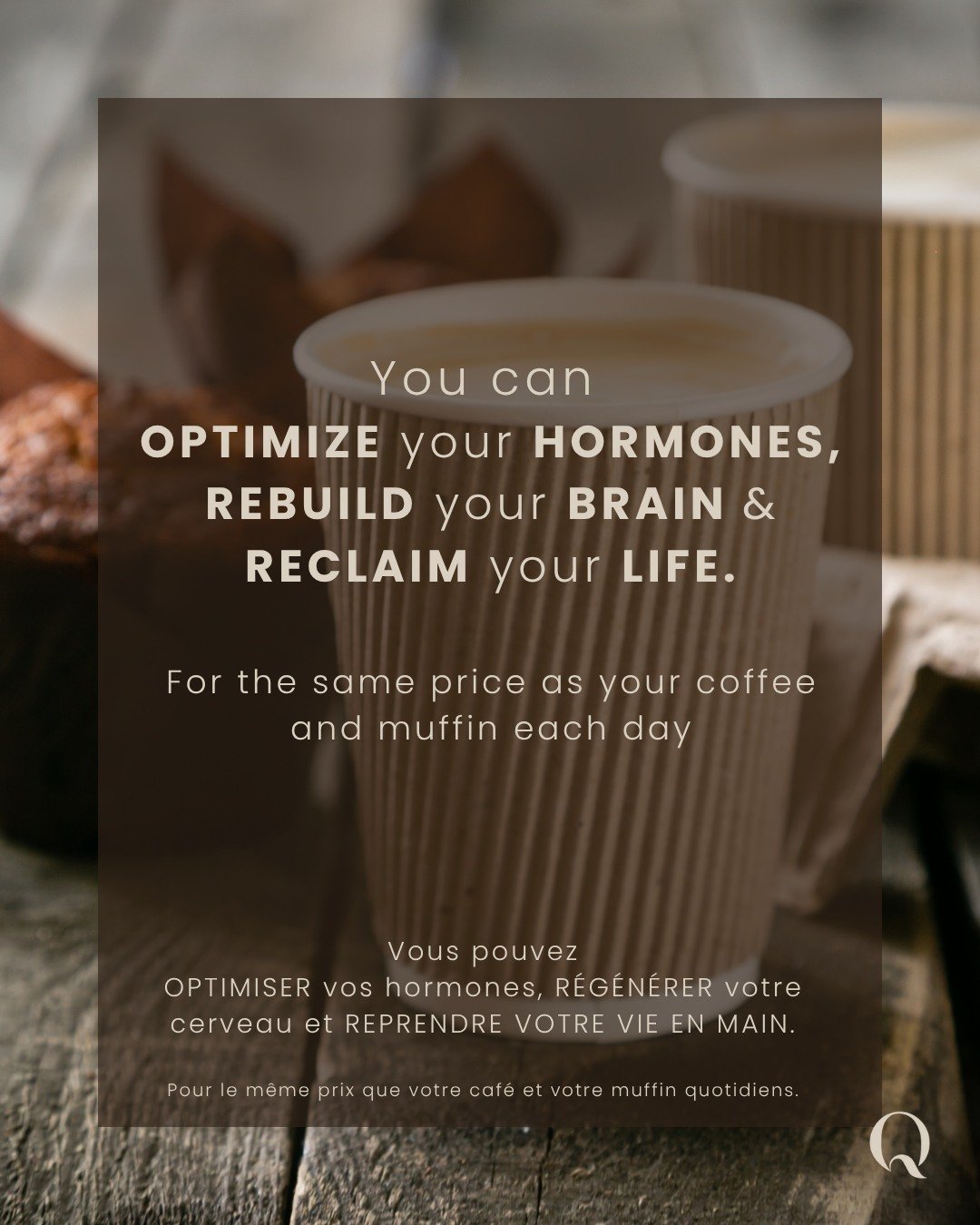 You can optimize your hormones, rebuild your brain &amp; reclaim your life 🤍

And it doesn&rsquo;t have to be overwhelming. Small, intentional steps can create powerful change.

Investing in your health can be as simple as the cost of your daily cof
