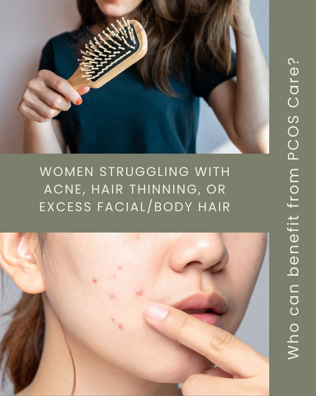 Skin and hair changes with PCOS? Elevated androgens like testosterone or DHEAS may be part of the picture.

At Quest 4 Health, PCOS care focuses on addressing underlying hormonal drivers, not just masking symptoms.

Because deeper answers lead to bet