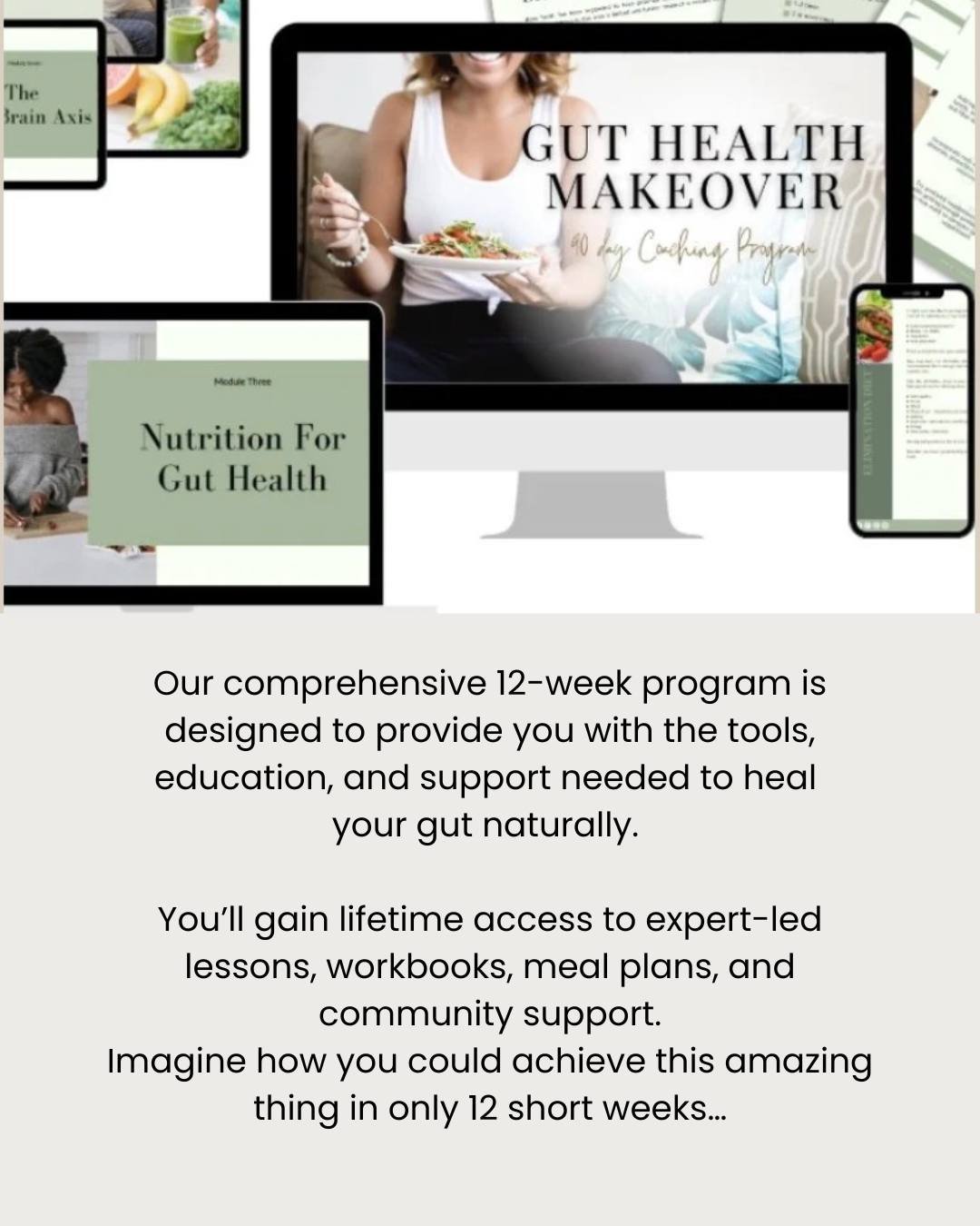 IMAGINE IF&hellip;
✓ You woke up feeling energized, clear-headed, and free from bloating or discomfort.
✓ You no longer had to avoid foods due to sensitivities and digestive distress.
✓ You had glowing skin, better sleep, and a balanced mood.
✓ You f