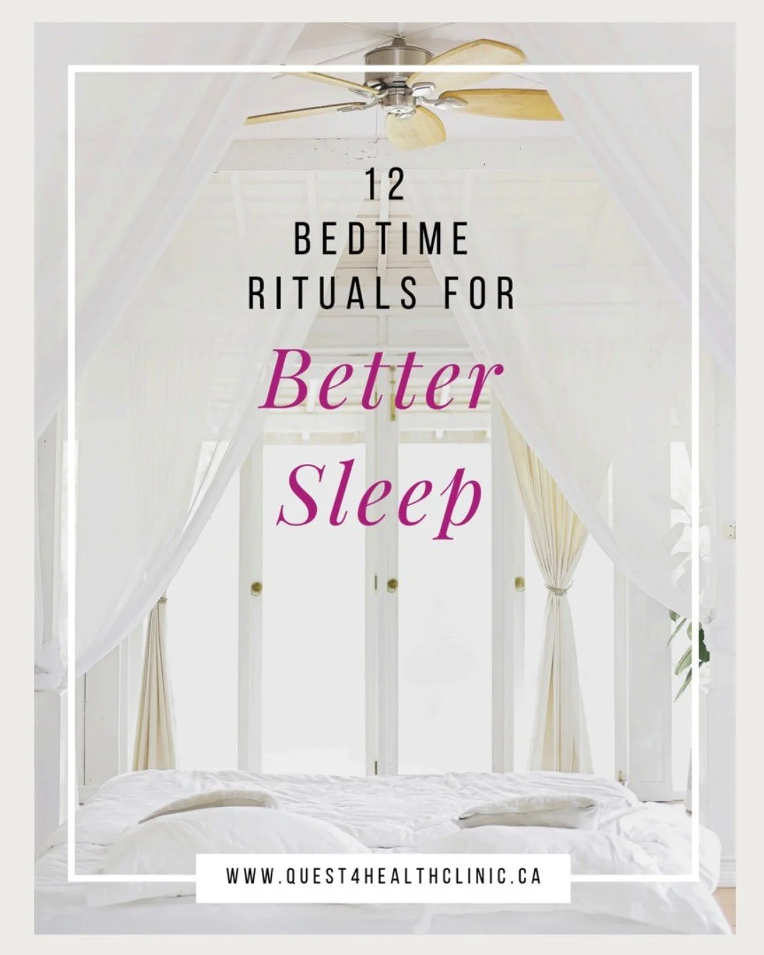 The things you do before bed can determine whether you toss and
turn or get a good night's sleep.

Learn how to create bedtime rituals that will have you waking
up every morning feeling refreshed and restored.

Sign up for our fremiums! 
Link in bio