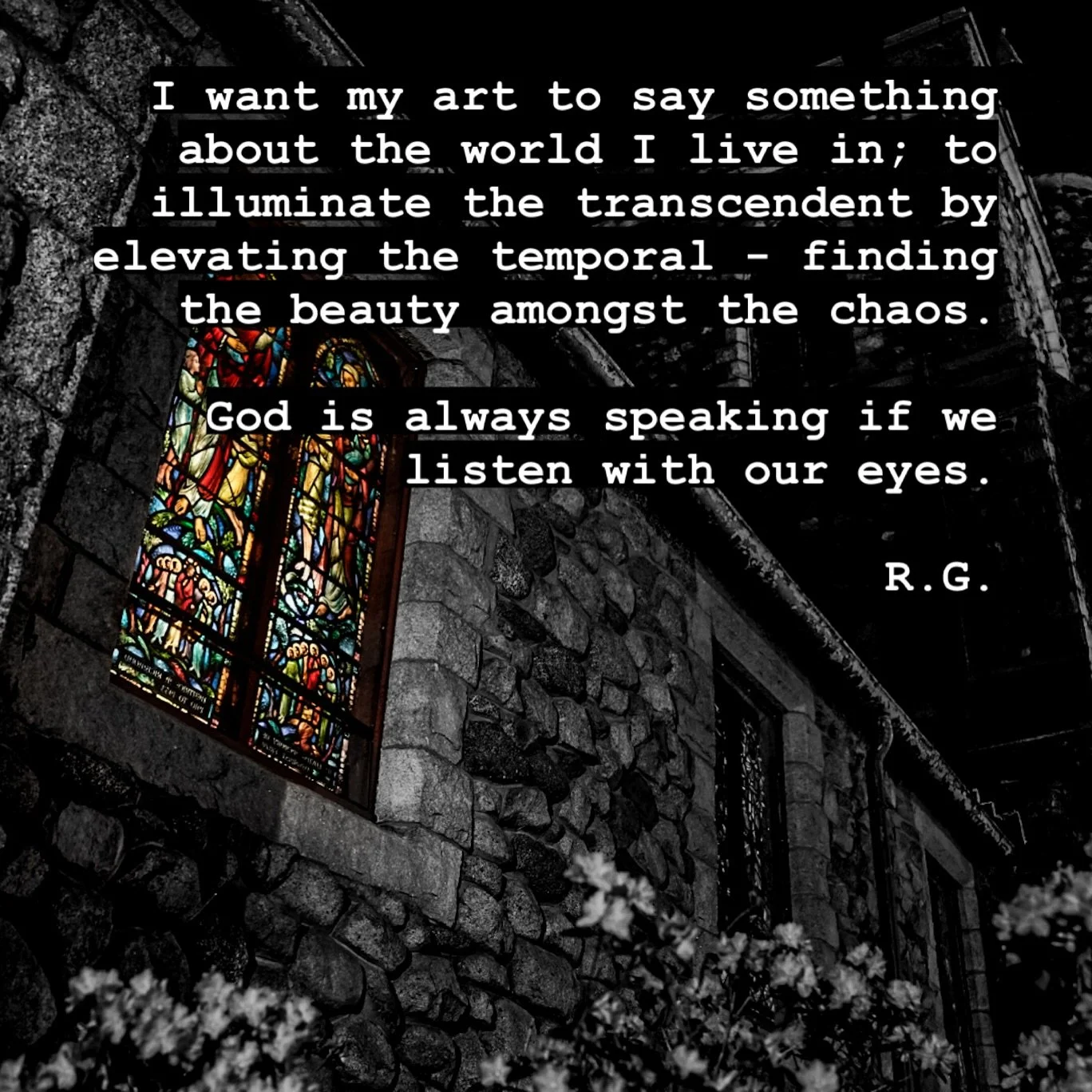 What Lewis did with story, Van Gogh did through paint, and Dylan did through song - I want to do with my lens. #photography