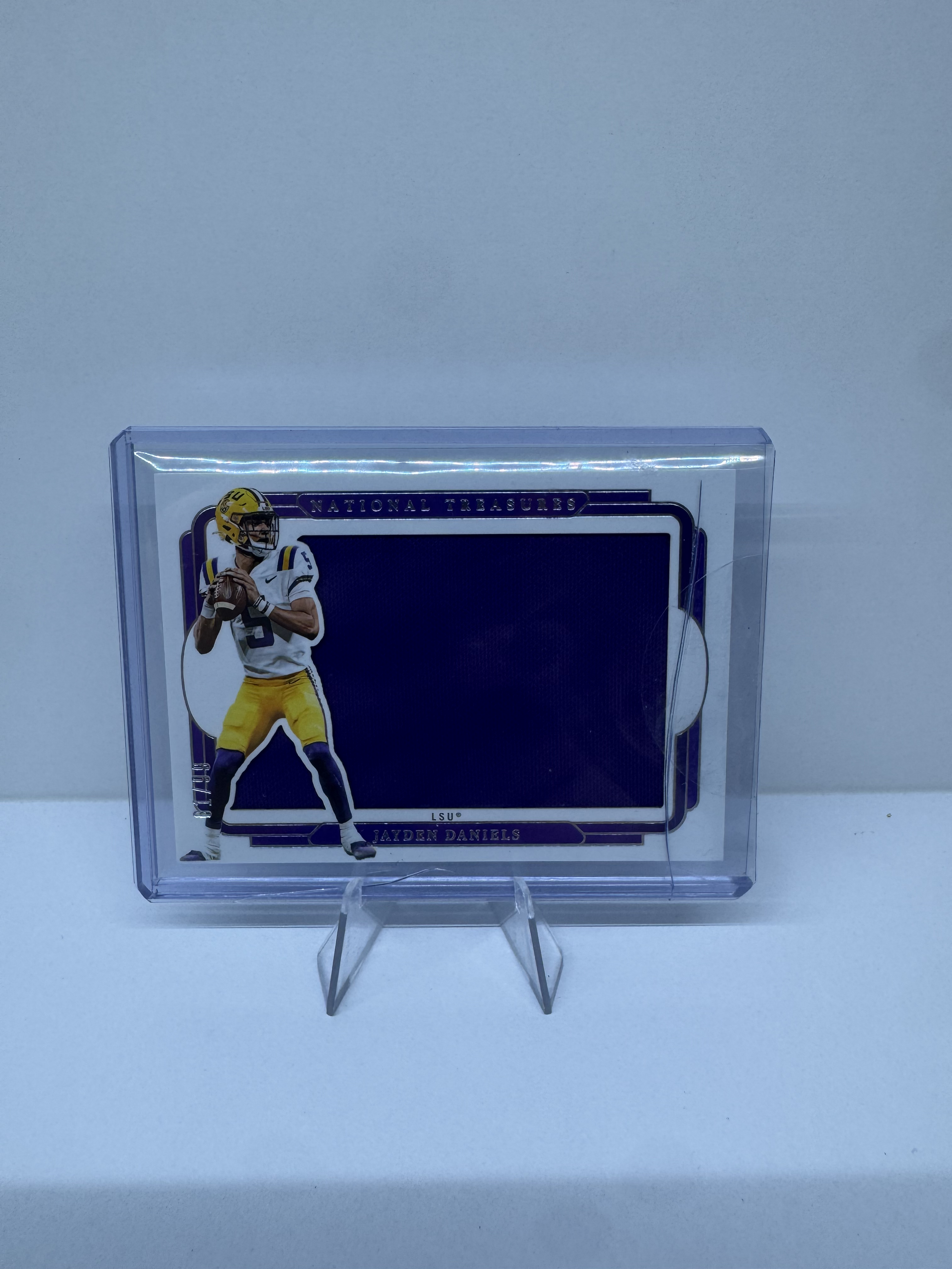 Jayden Daniels 2025 National Treasures Collegiate Jumbo Patch /99