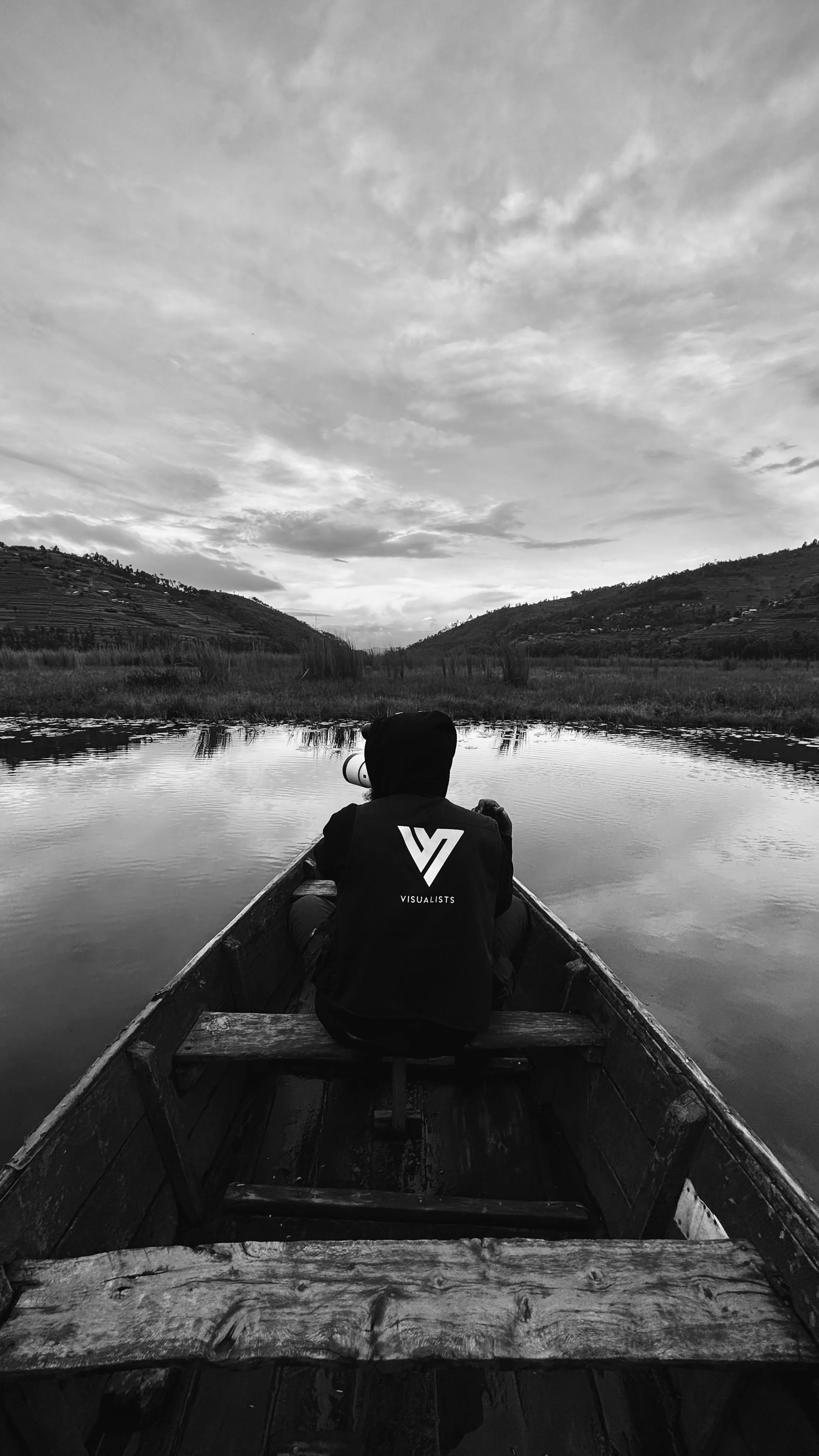 Sitting in the boat waiting for some birds