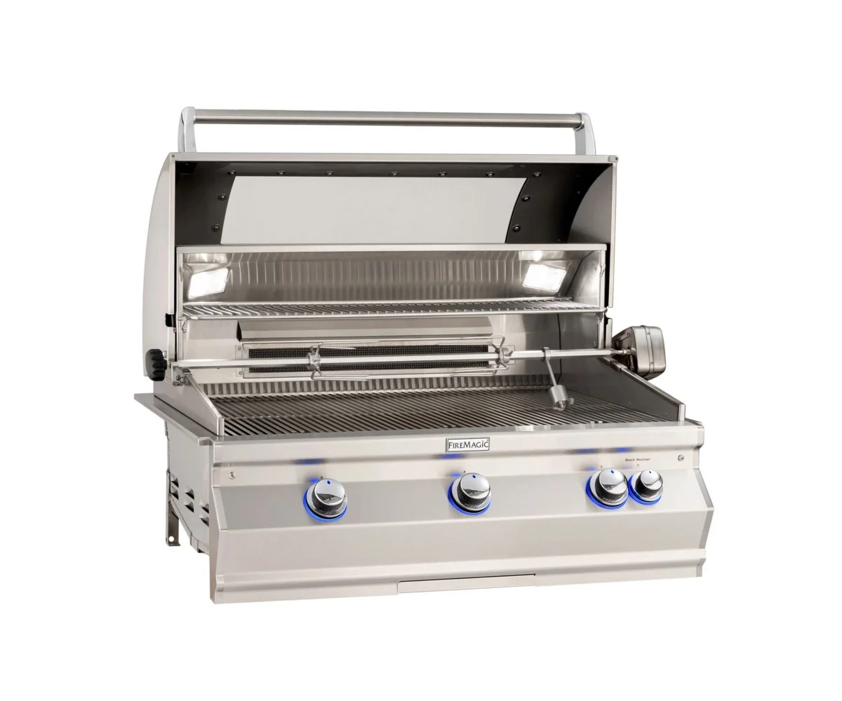 A790i-W Aurora Built-In Grill Window Open