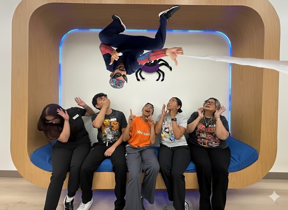 🕷️🕸️ Pretty sure Dr. Kereem is trying to win the Halloween costume contest! &hellip;😅😂 
Don&rsquo;t forget to stop by our office in your best costume to enter our raffle and show him who the real heroes are! 🦸&zwj;♀️🦸&zwj;♂️