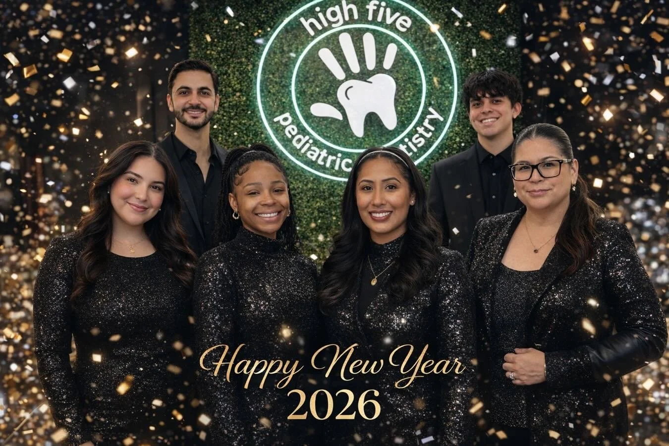✨ Happy New Year from all of us at High Five Pediatric Dentistry! ✨

To our amazing families &mdash; thank you for trusting us with your little ones&rsquo; smiles. We&rsquo;re so grateful to be part of your village and can&rsquo;t wait to make 2026 f