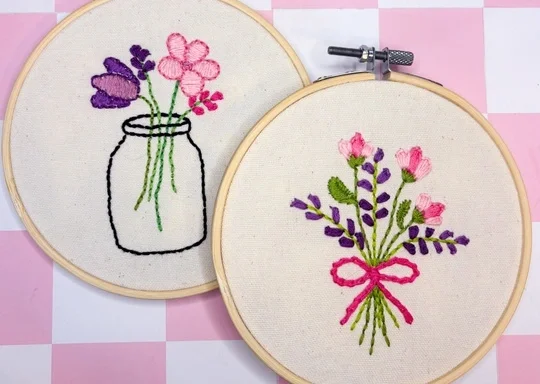 Mamas and Minis Embroidery Stitch & Sip