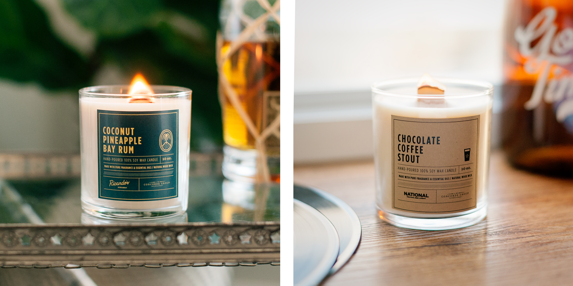 Concorde Group Candle Labels: Art Direction / Graphic Design / Photography