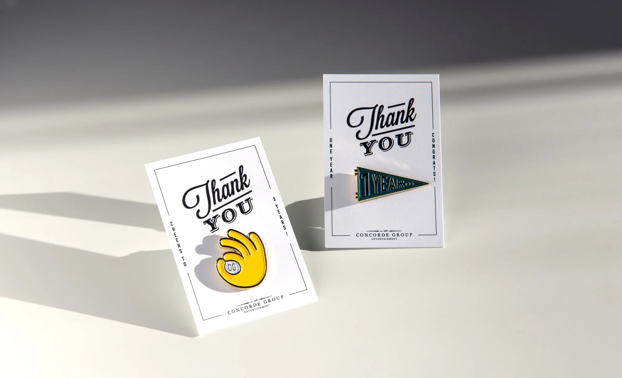 Concorde Group Staff Pins: Art Direction / Graphic Design 