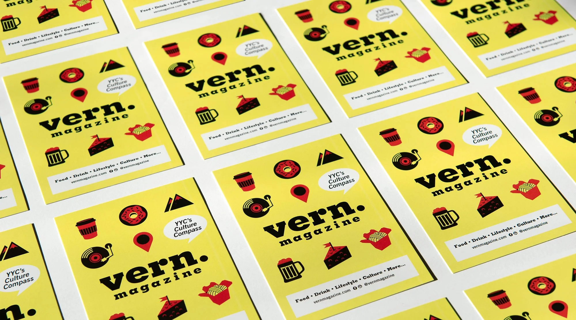 Vern Magazine: Logo & Brand Design / Postcard Design