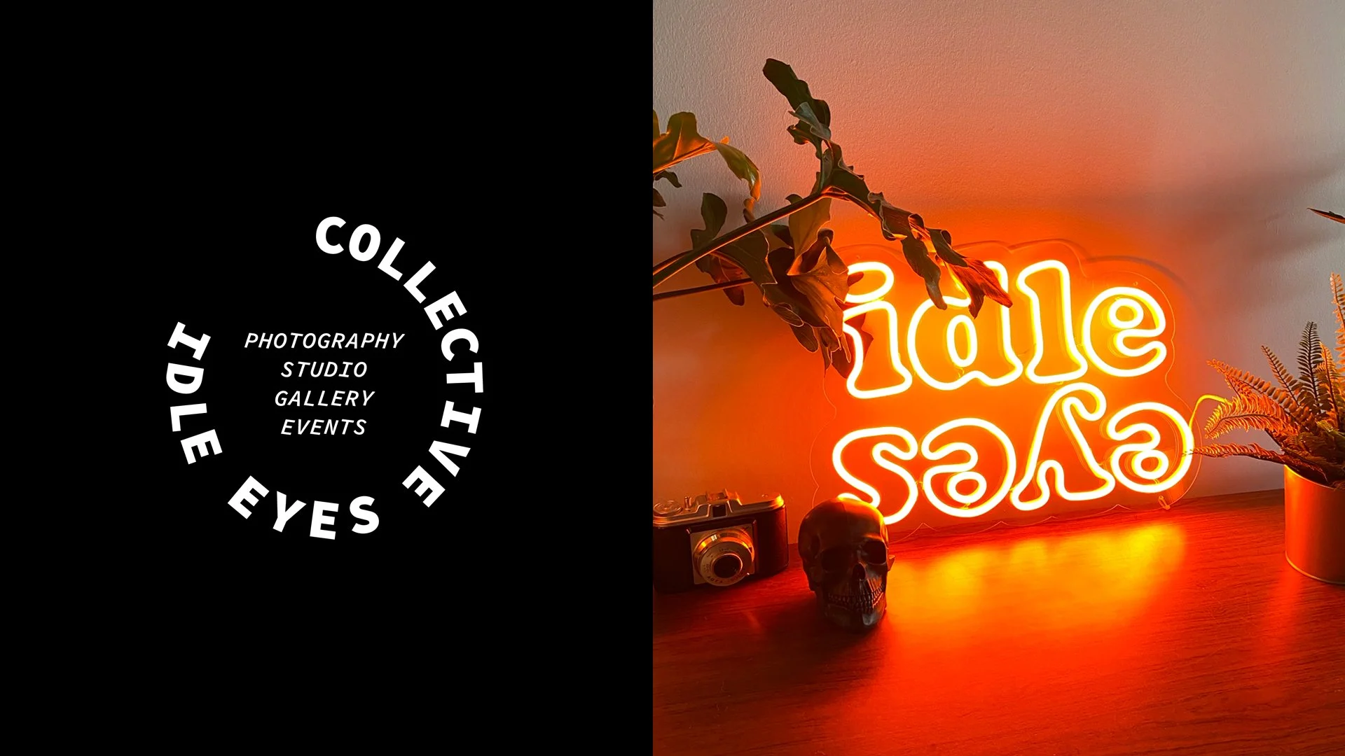 Idle Eyes Studios: Logo & Brand Design / Neon Sign Design / Photography