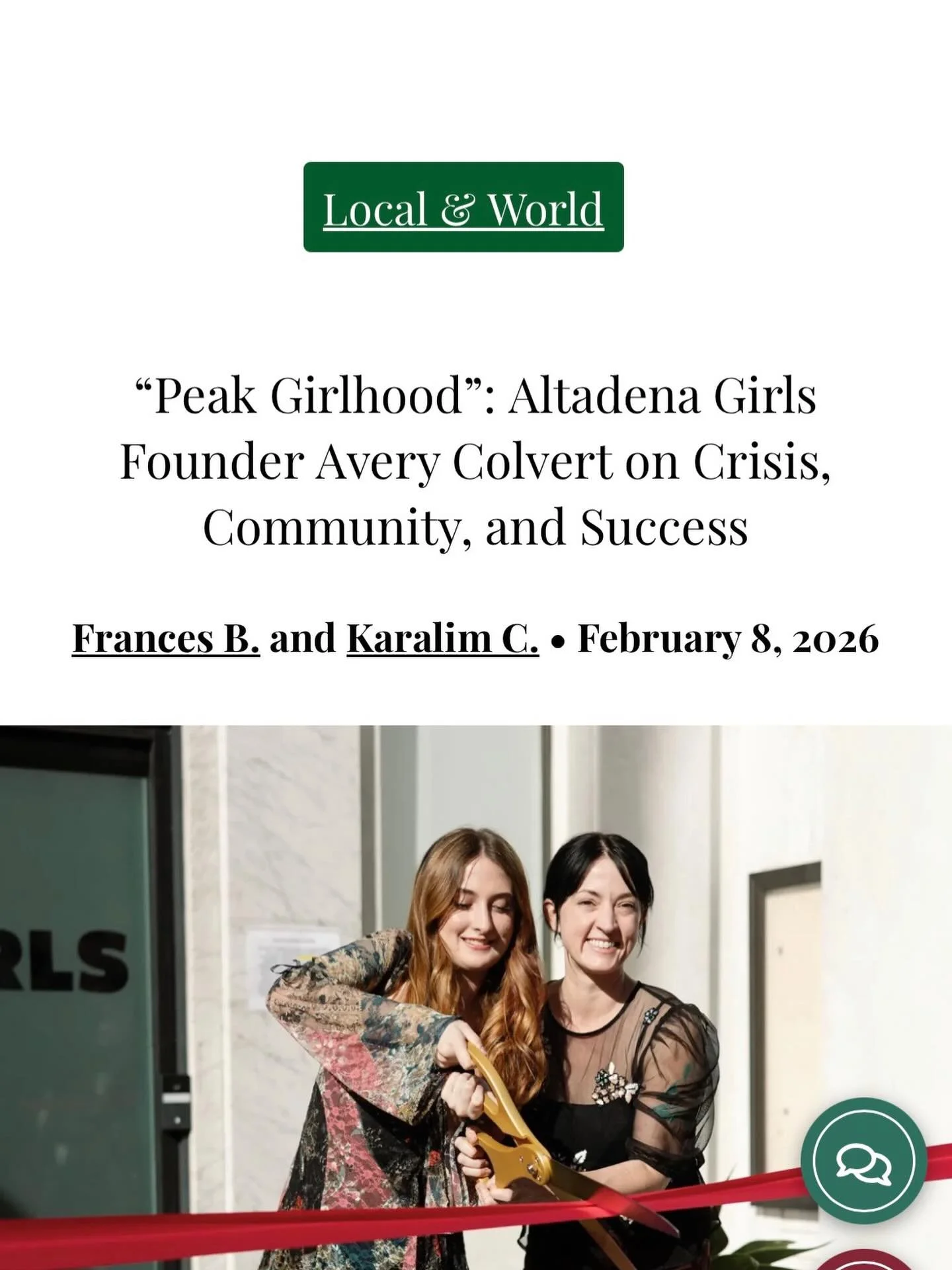 Altadena Girls was built on a simple belief: teen girls deserve essentials, emotional support, and real community, and a voice - especially during and after crisis. 

This feature highlights the heart of our work: girls creating space for each other 