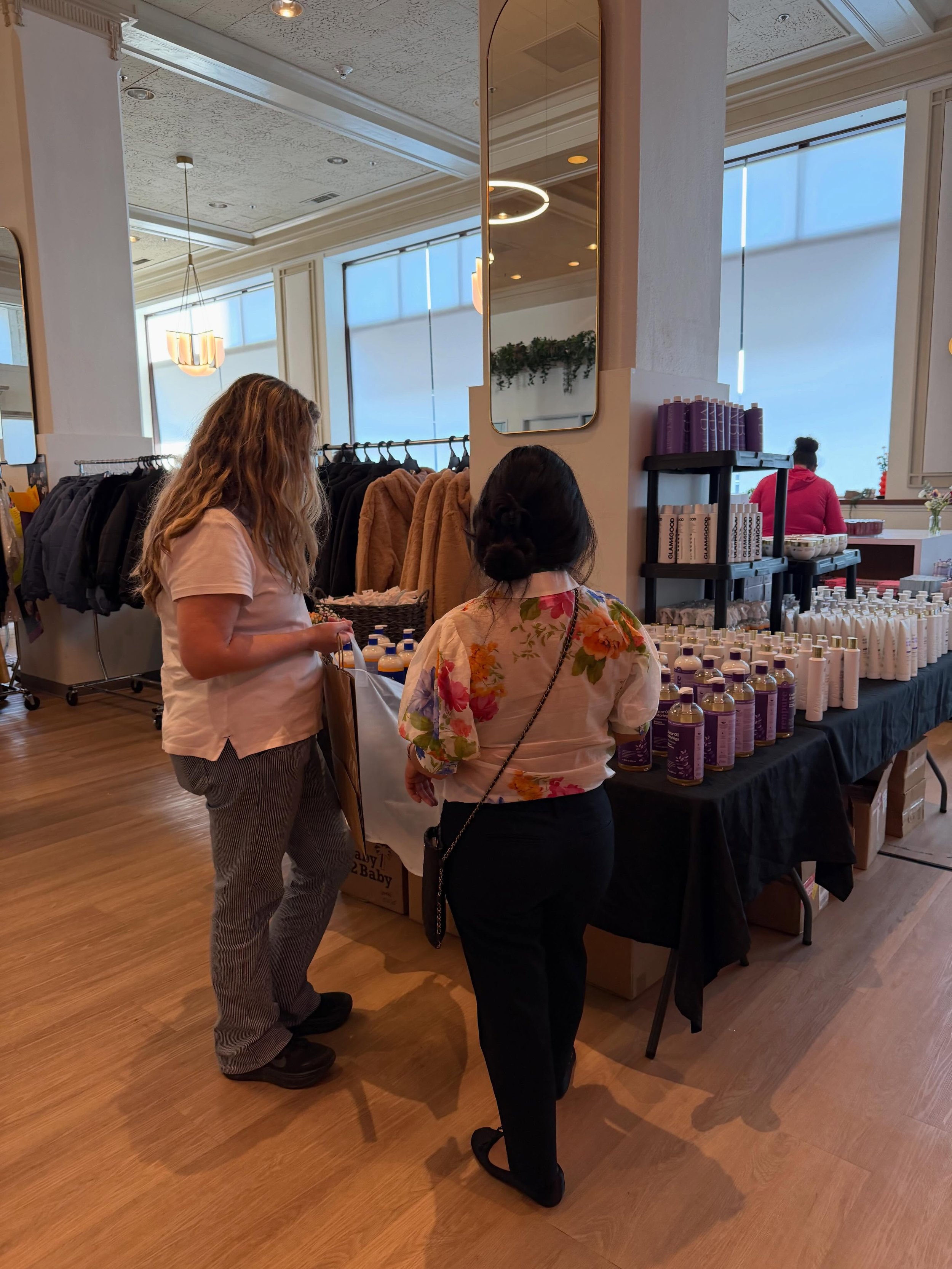 The moms in our community deserve the world after being through so much.  Last week we tried to give them a little piece of it - a day to shop for themselves, no guilt, no rushing, just something that felt good. 
Endless thank yous to our amazing vol