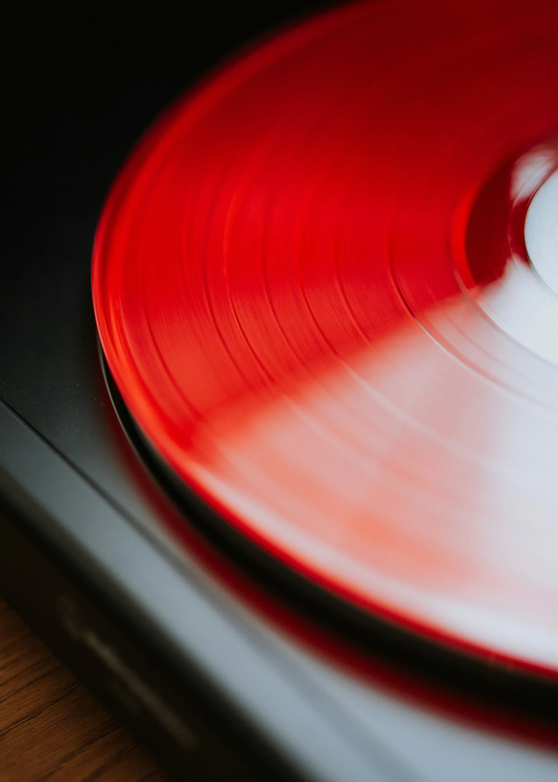 red vinyl record