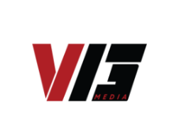 V15 Media logo in red and black lettering on a white background.